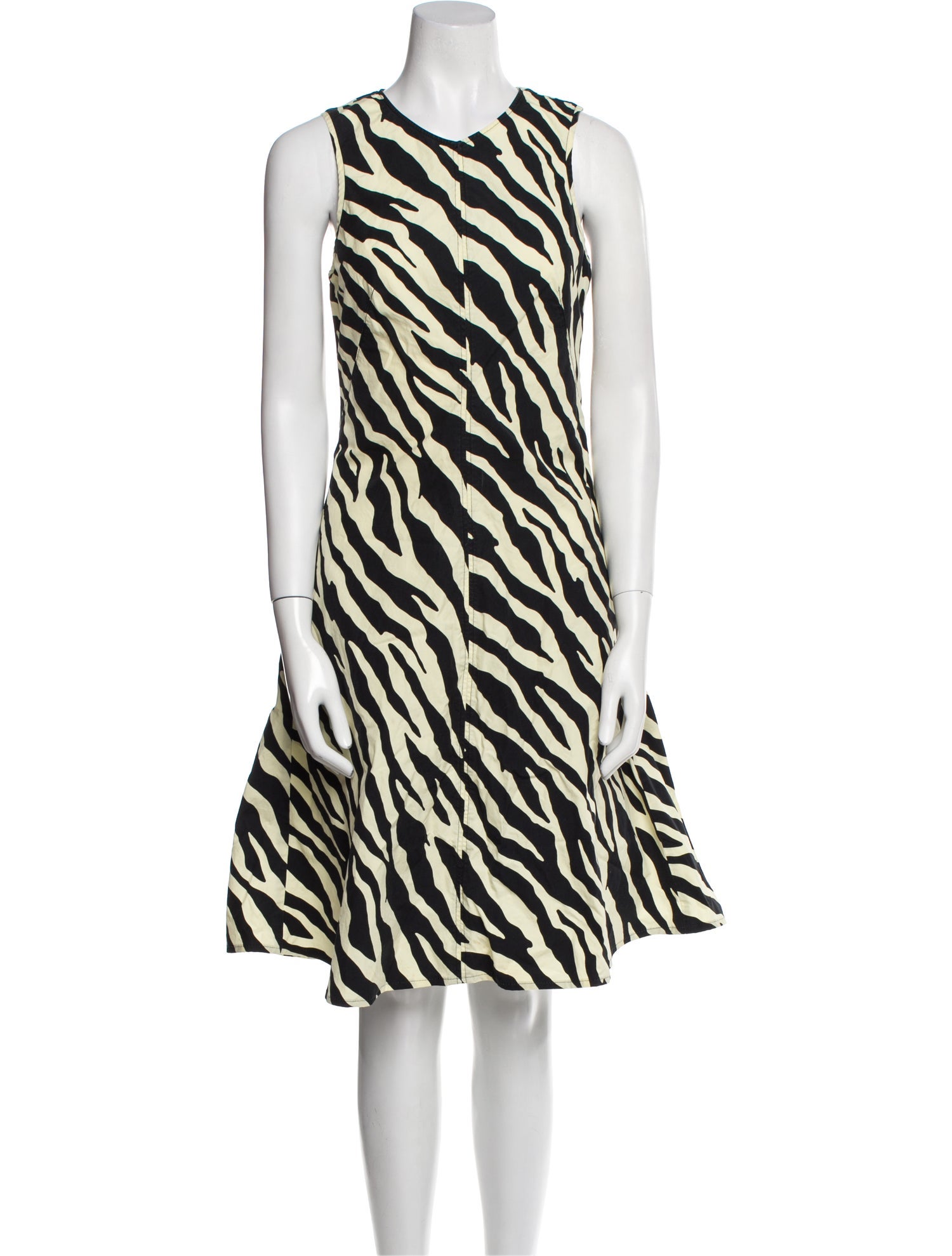 Proenza Schouler White Label Animal Print Knee-Length Dress