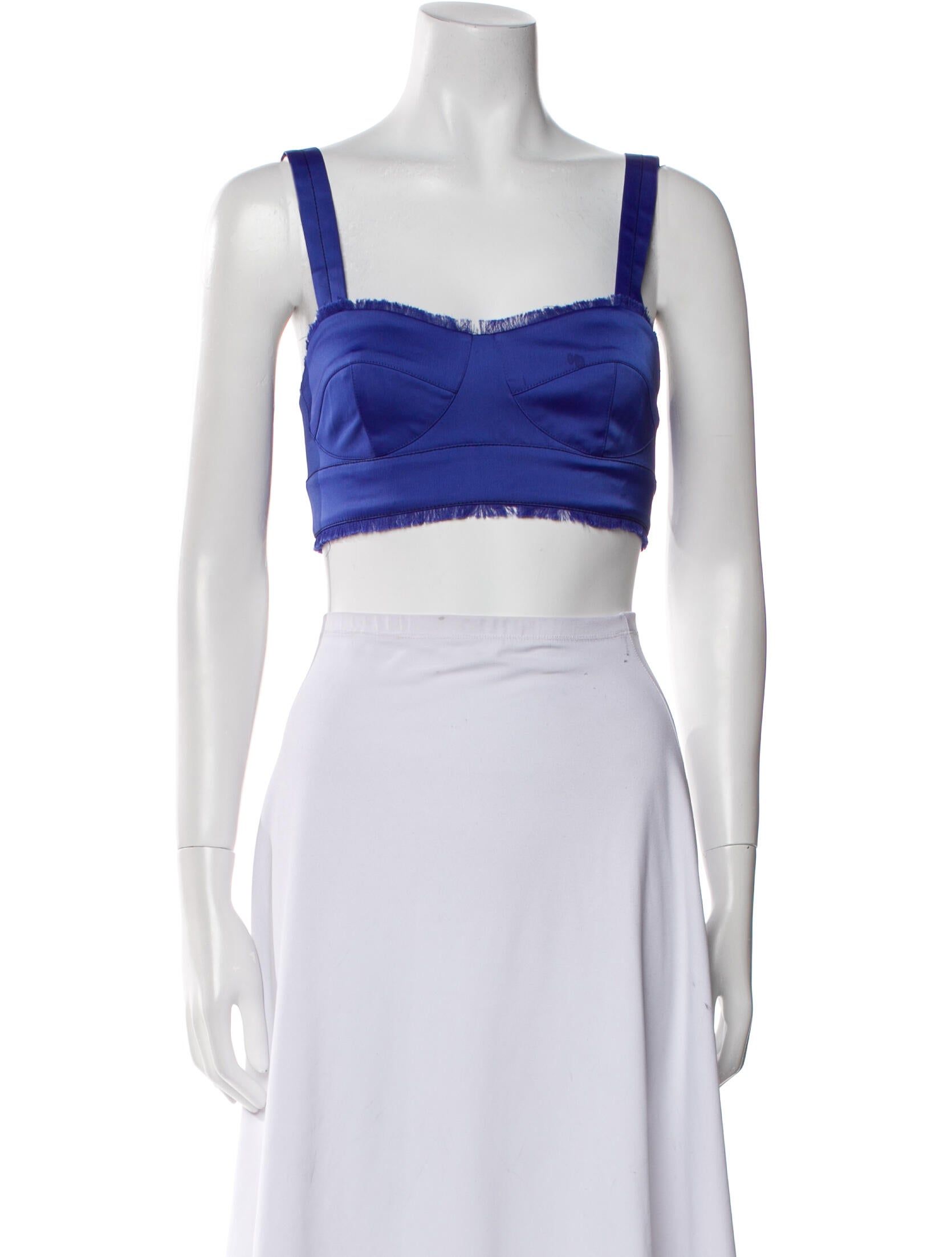 Proenza Schouler White Label Square Neckline Sleeveless Crop Top