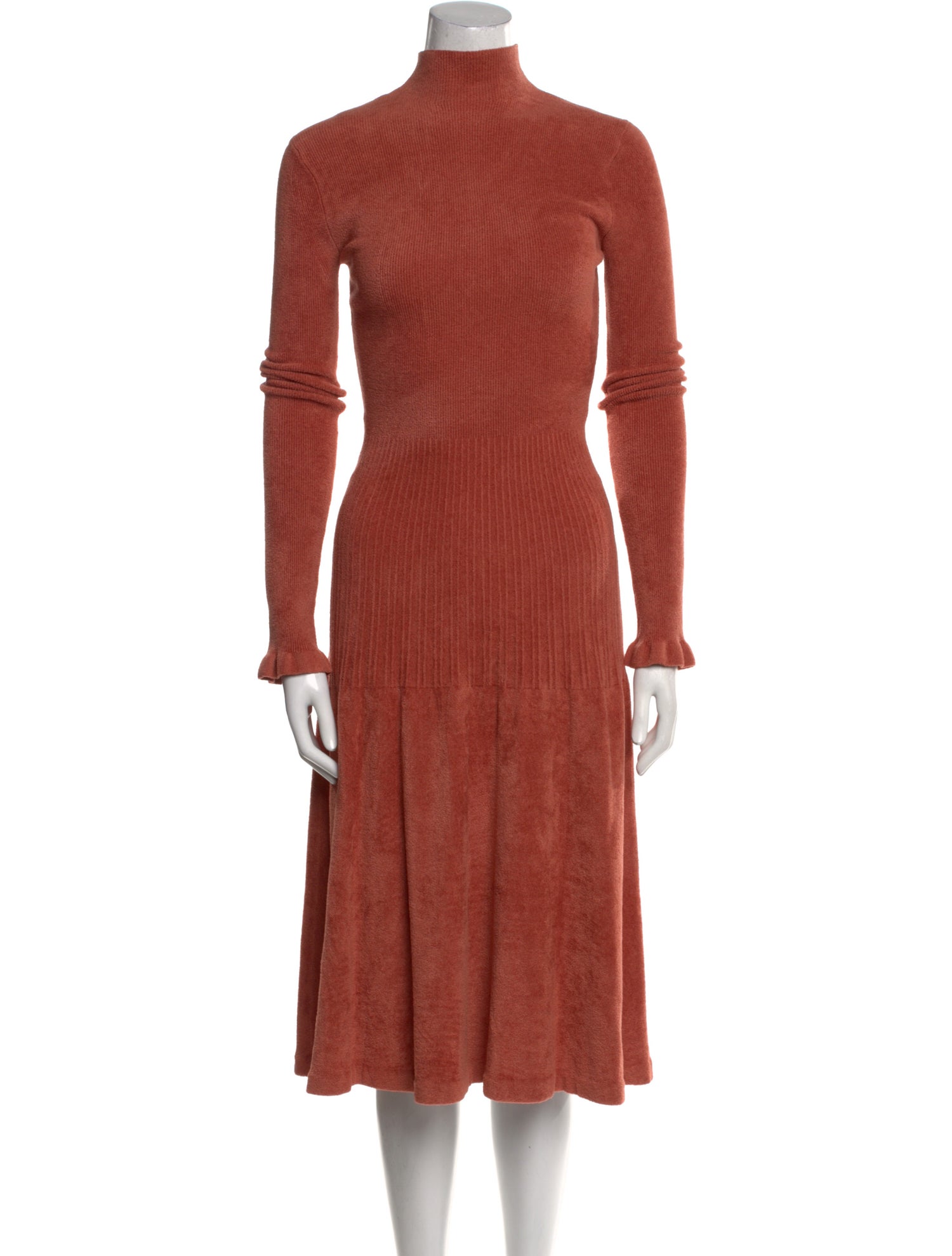 Proenza Schouler White Label Turtleneck Midi Length Dress