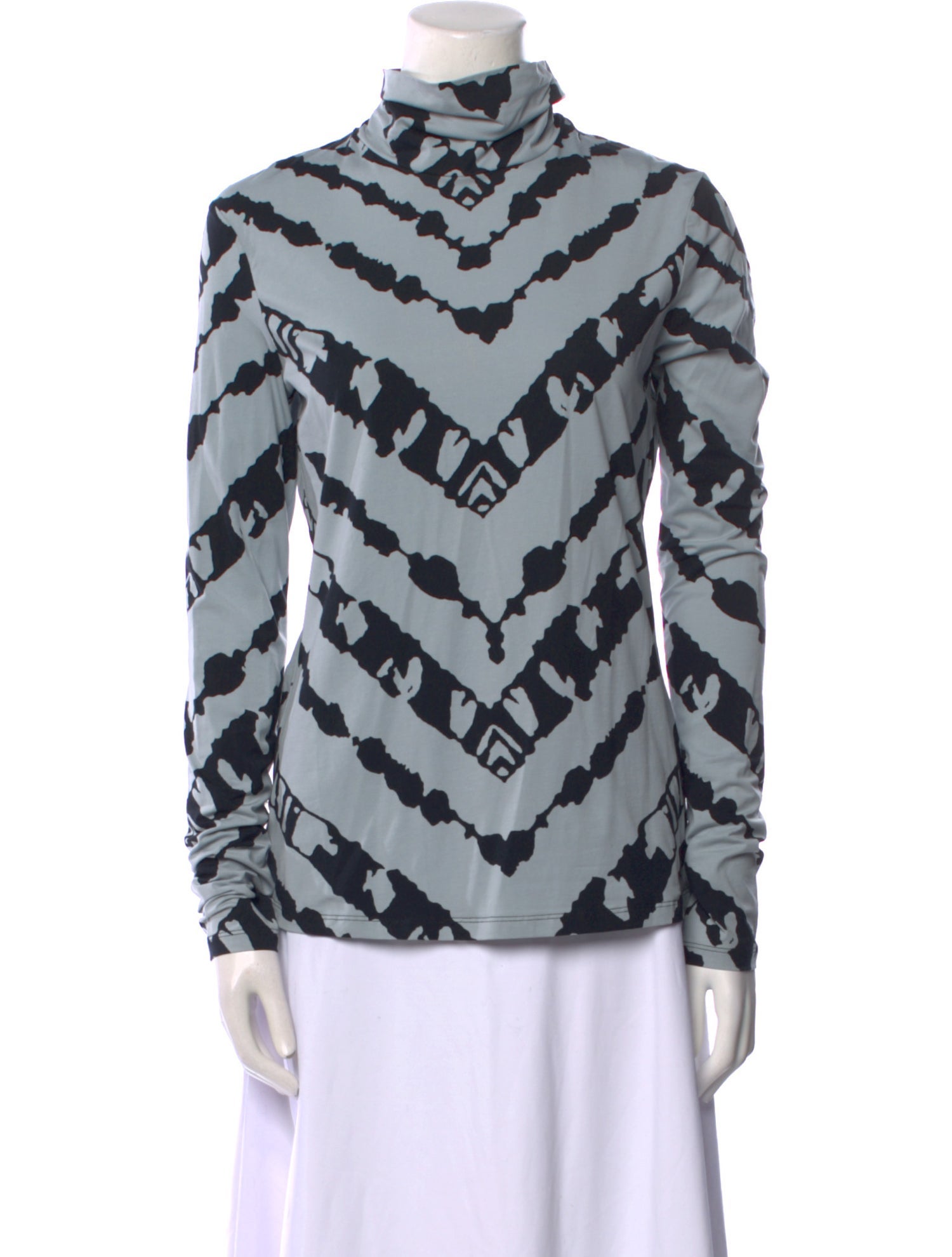 Proenza Schouler White Label Striped Turtleneck Sweatshirt