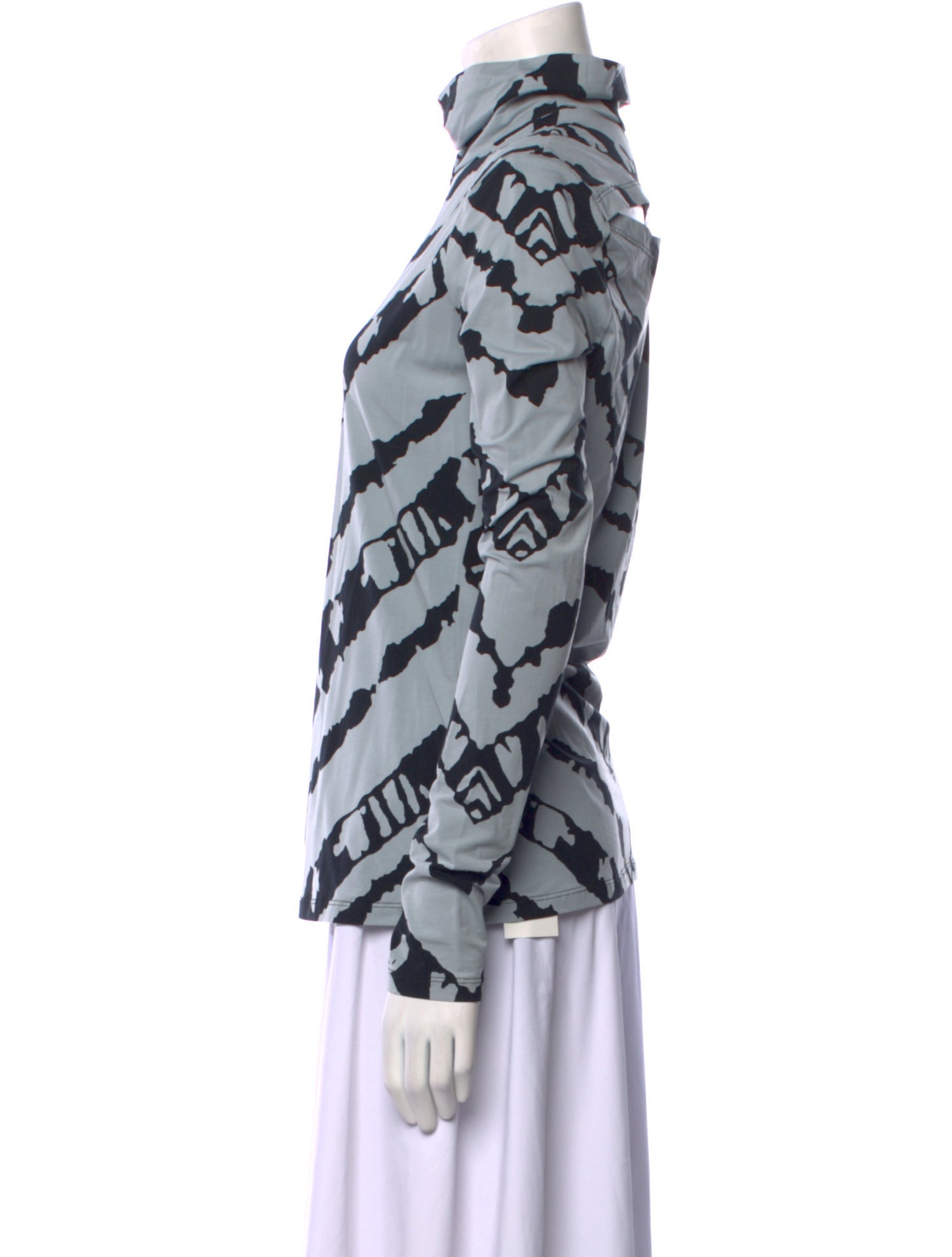 Proenza Schouler White Label Striped Turtleneck Sweatshirt