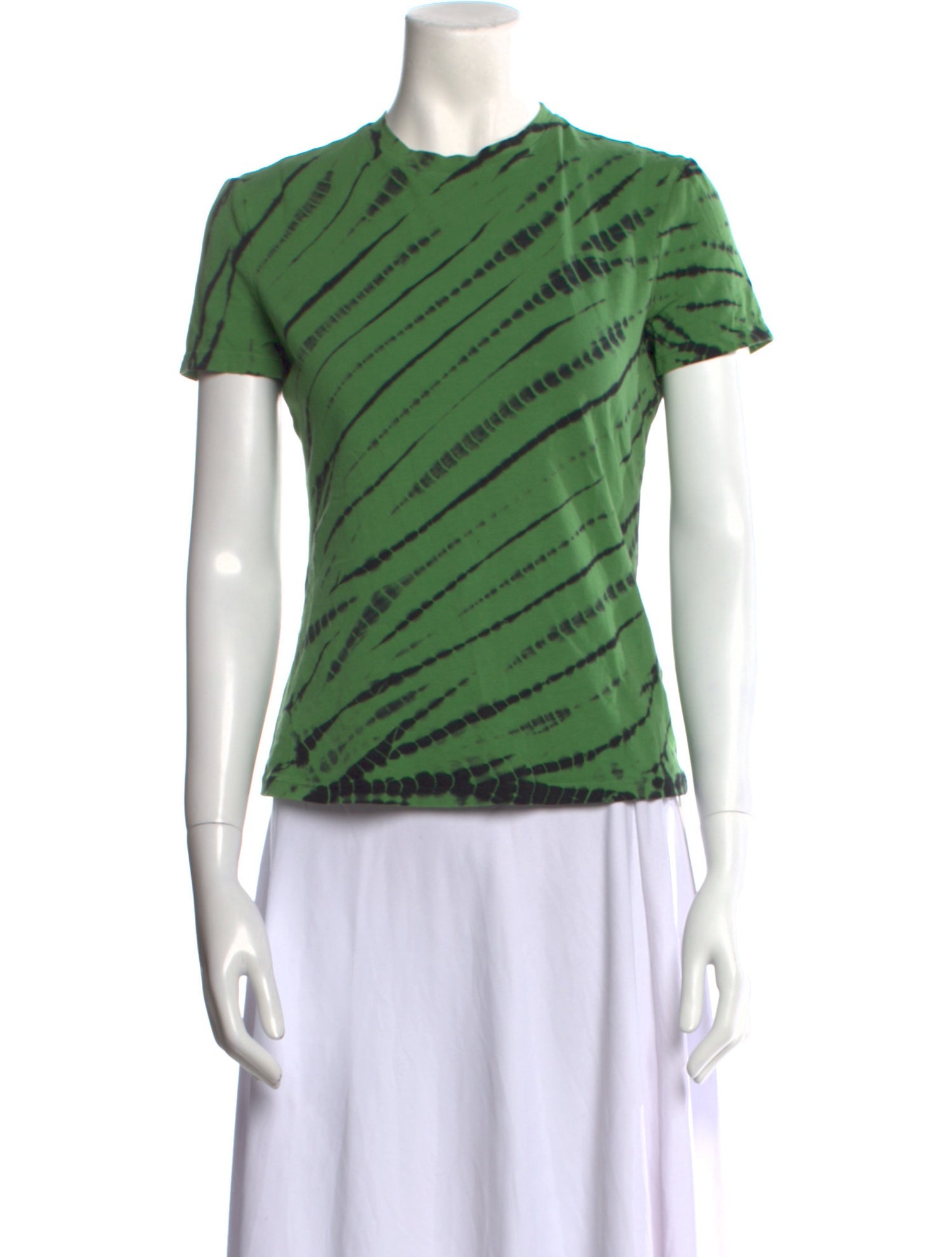 Proenza Schouler White Label Striped Crew Neck Top