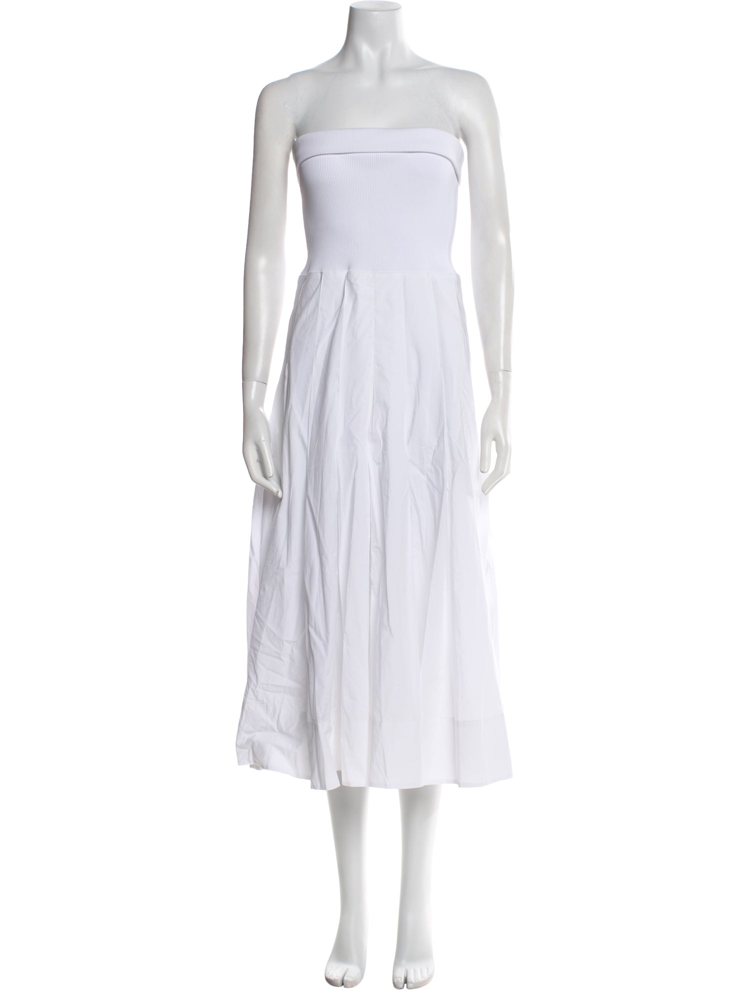 Proenza Schouler White Label Strapless Midi Length Dress w/ Tags