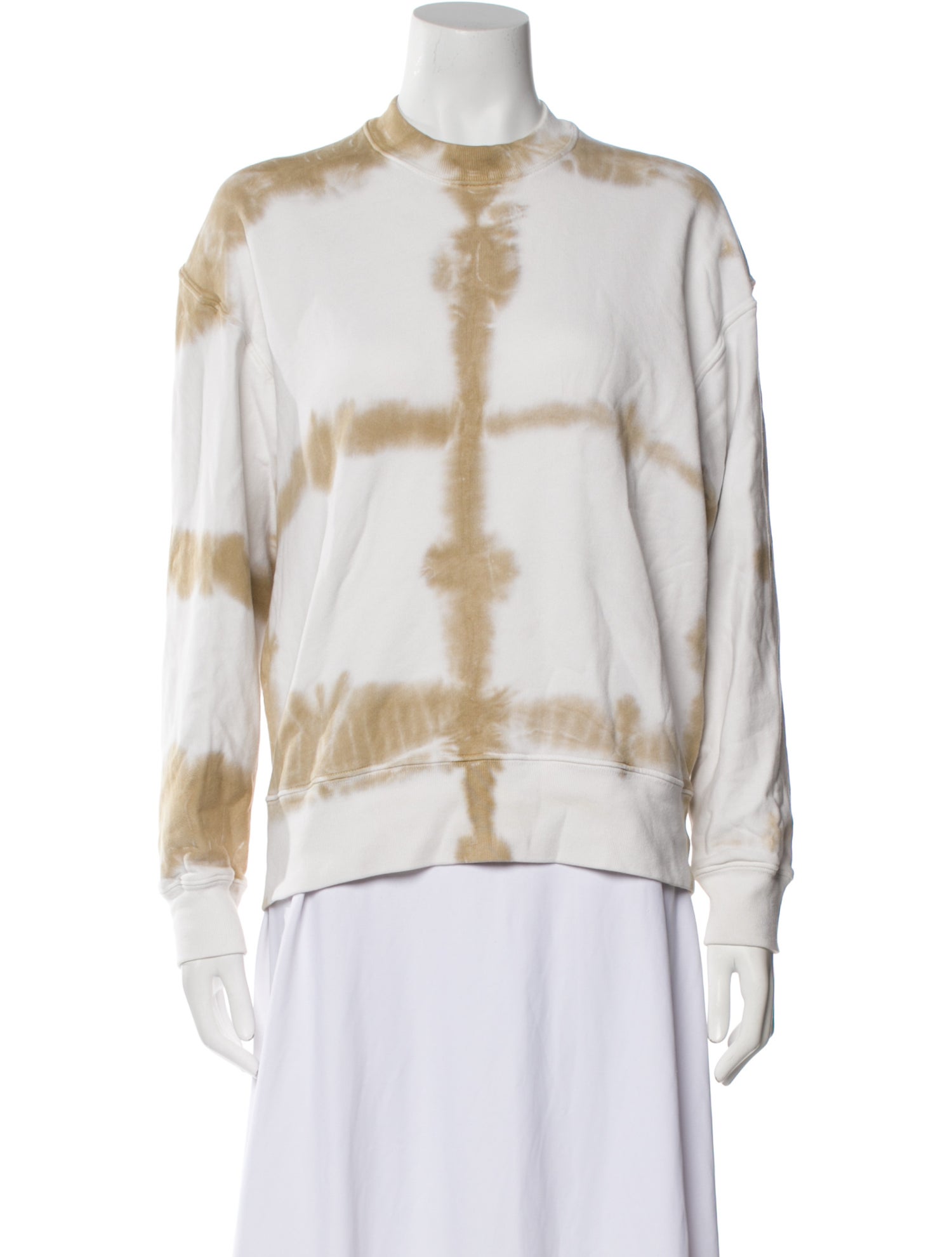 Proenza Schouler White Label Tie-Dye Print Crew Neck Sweatshirt