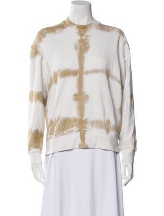 Proenza Schouler White Label Tie-Dye Print Crew Neck Sweatshirt