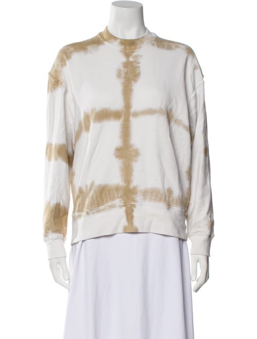 Proenza Schouler White Label Tie-Dye Print Crew Neck Sweatshirt