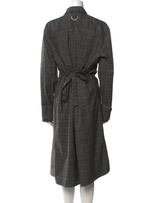 Proenza Schouler White Label Plaid Print Midi Length Dress