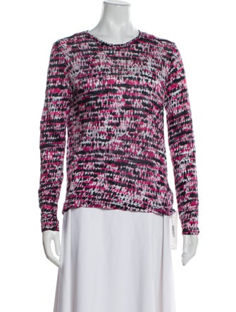 Proenza Schouler White Label Printed Crew Neck Sweatshirt