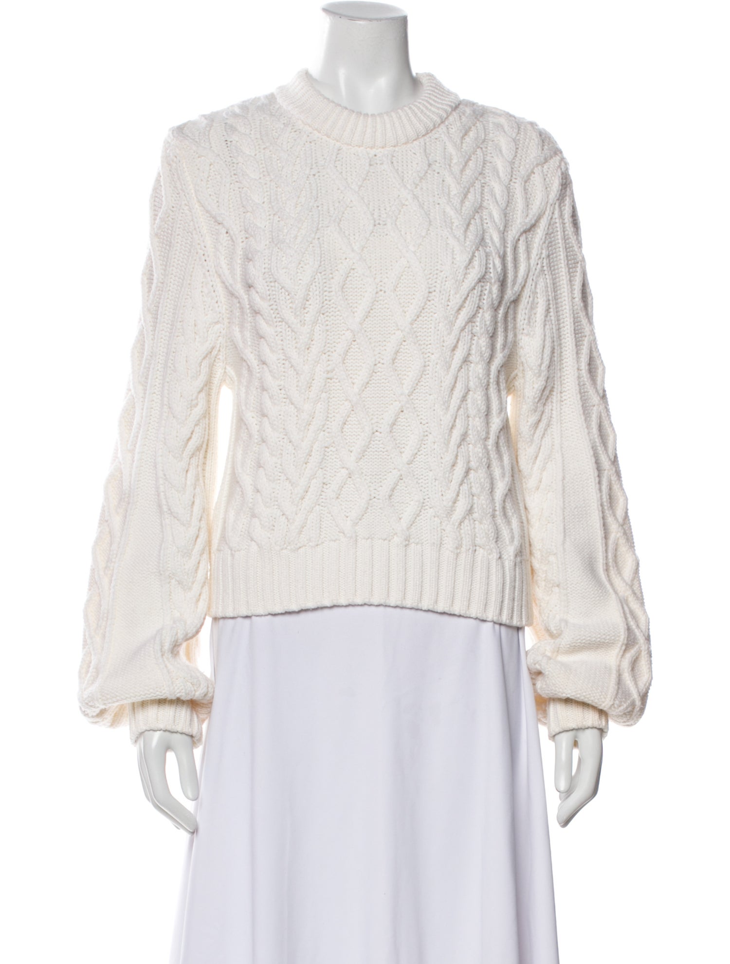 Proenza Schouler White Label Merino Wool Crew Neck Sweater