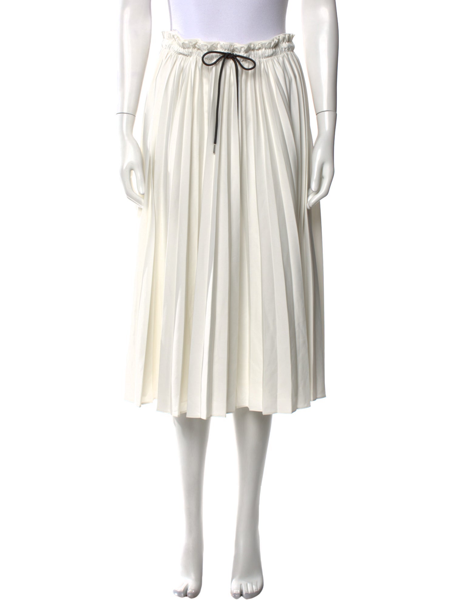 Proenza Schouler White Label Pleated Accents Knee-Length Skirt