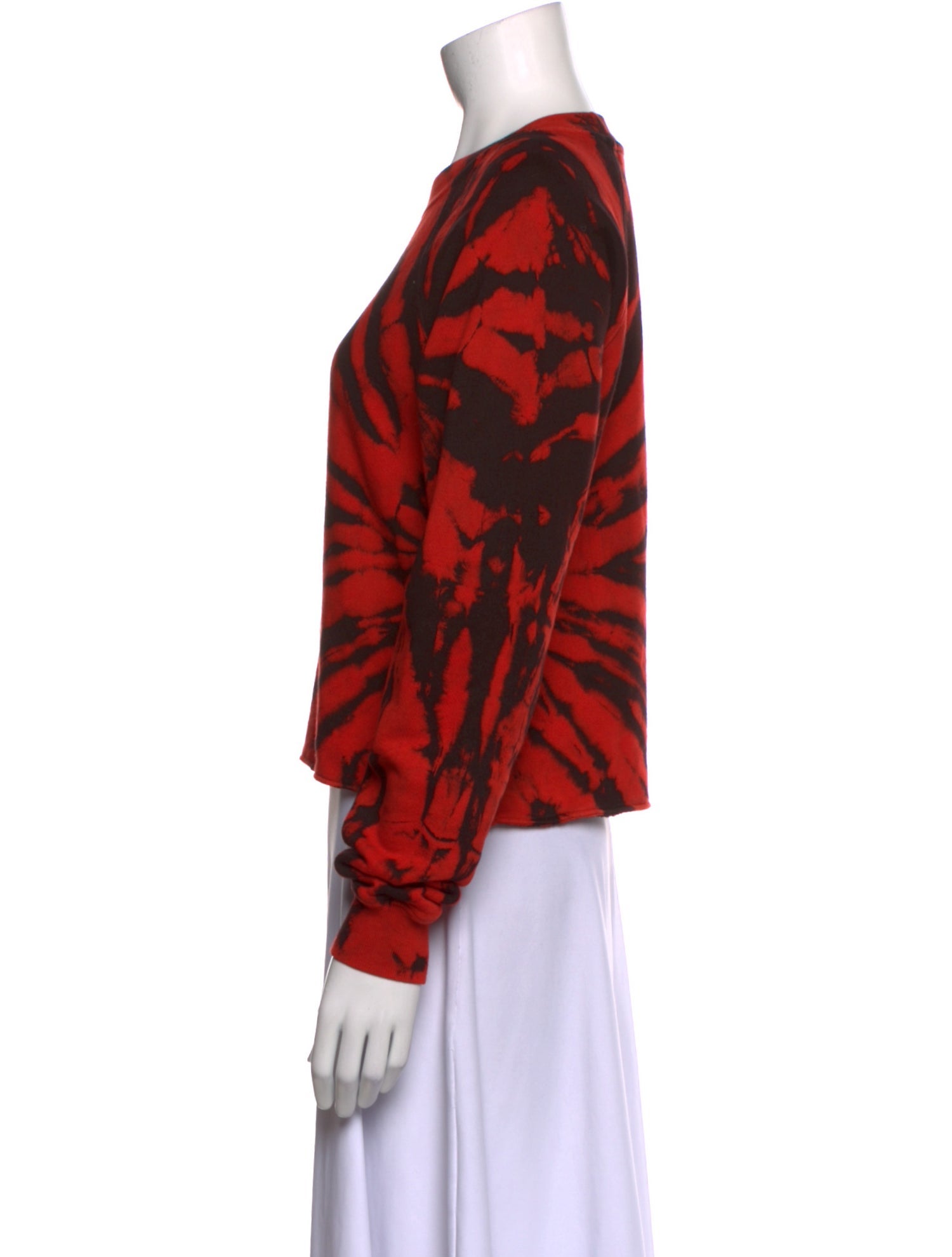 Proenza Schouler White Label Animal Print Crew Neck Sweatshirt