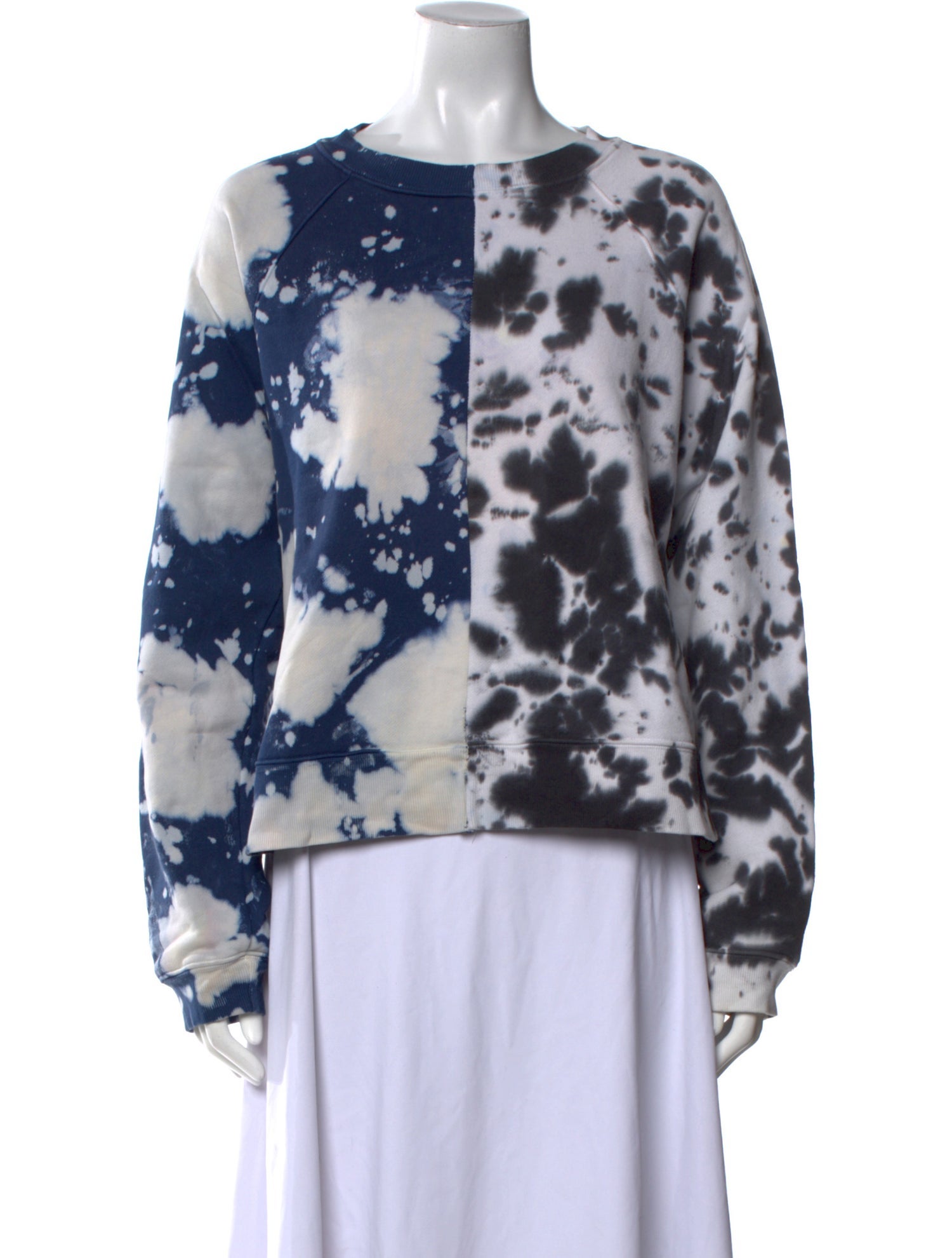 Proenza Schouler White Label Tie-Dye Print Crew Neck Sweatshirt