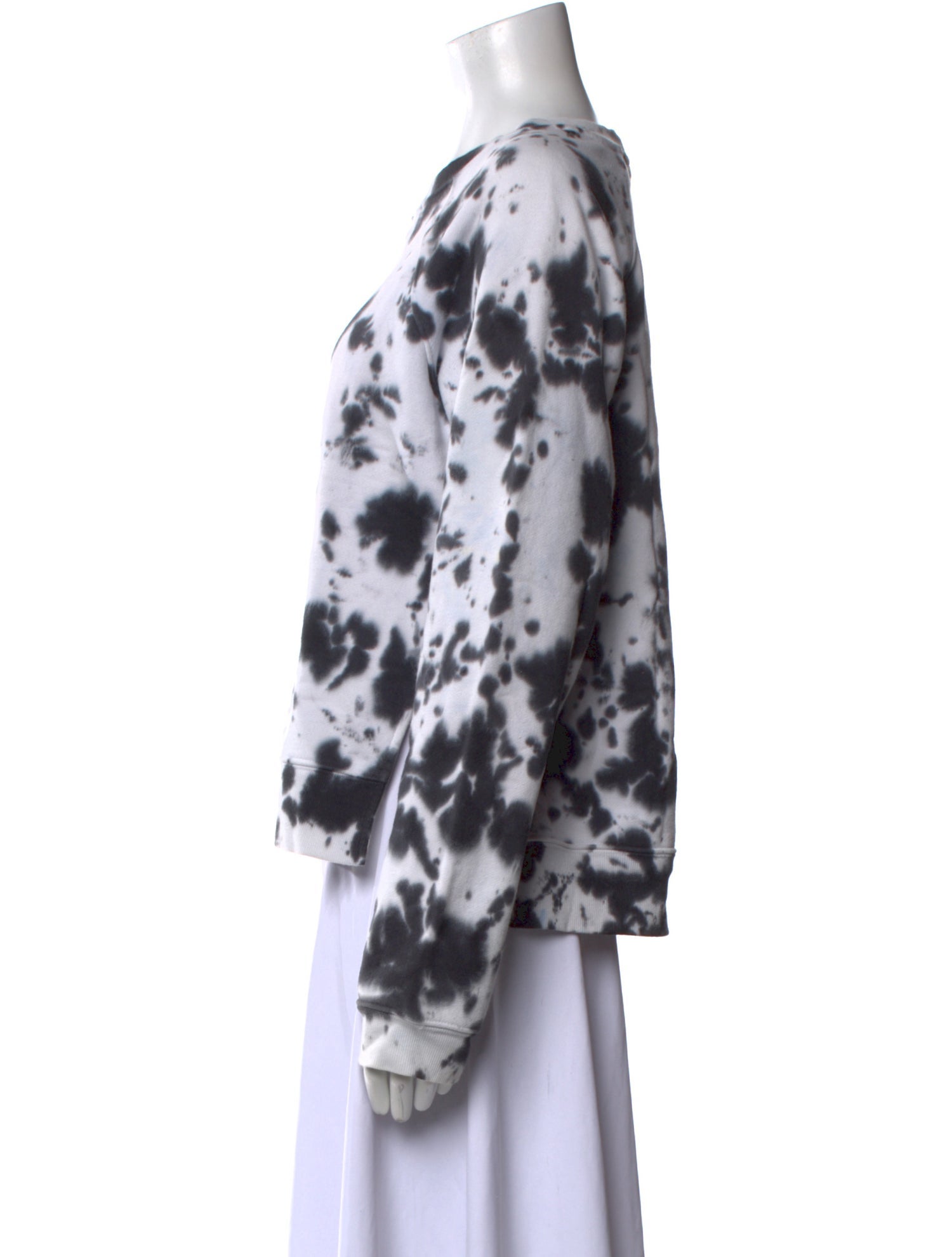 Proenza Schouler White Label Tie-Dye Print Crew Neck Sweatshirt