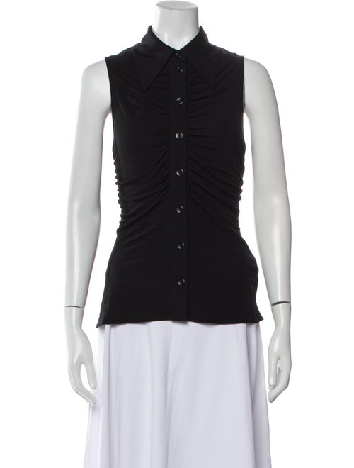 Proenza Schouler White Label Sleeveless Button-Up Top