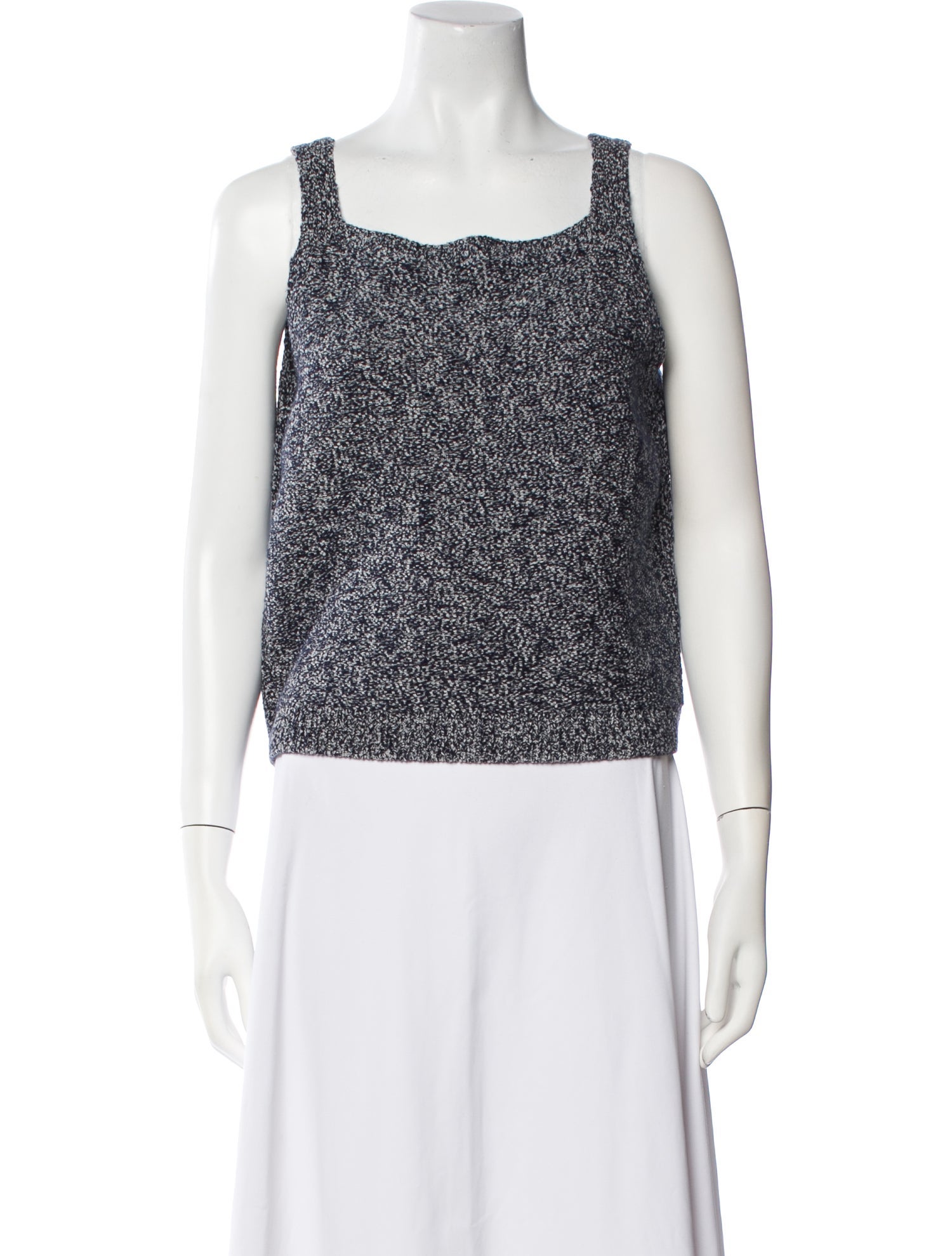 Proenza Schouler White Label Square Neckline Sleeveless Crop Top