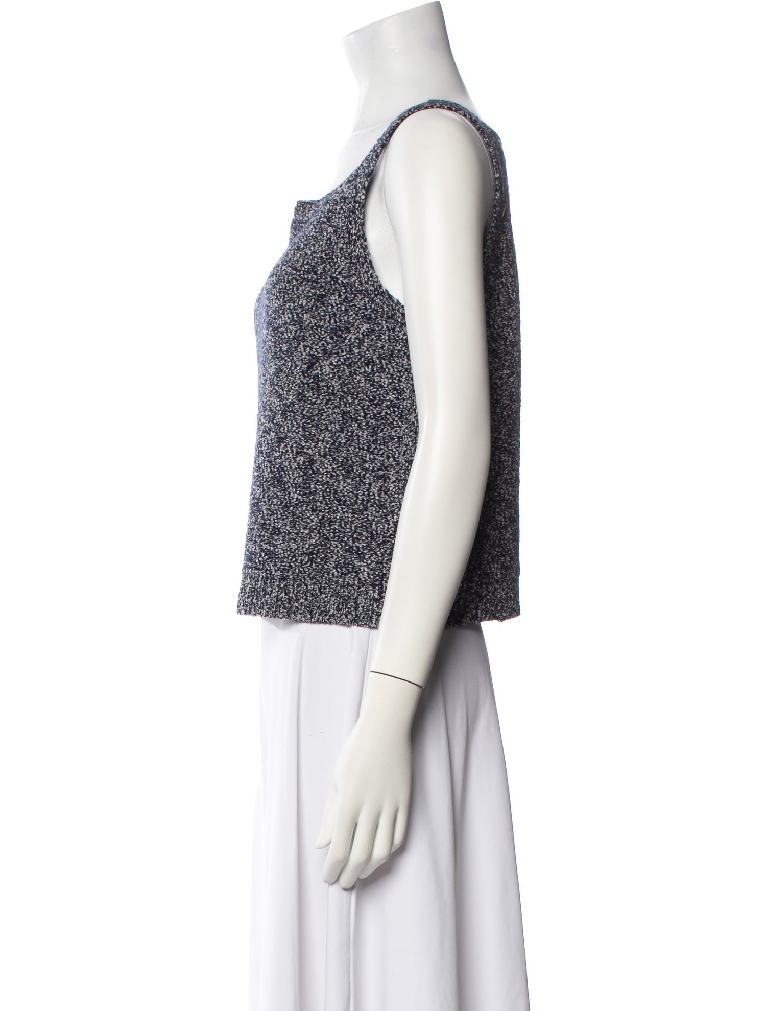 Proenza Schouler White Label Square Neckline Sleeveless Crop Top