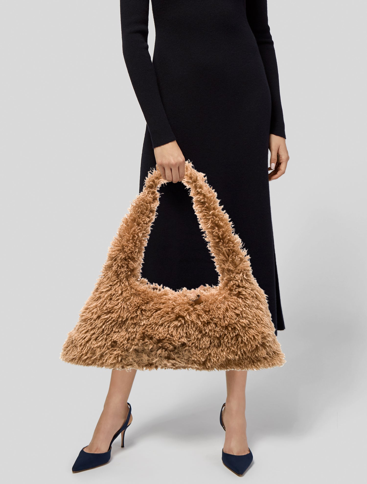 Proenza Schouler White Label Faux Fur Shoulder Bag
