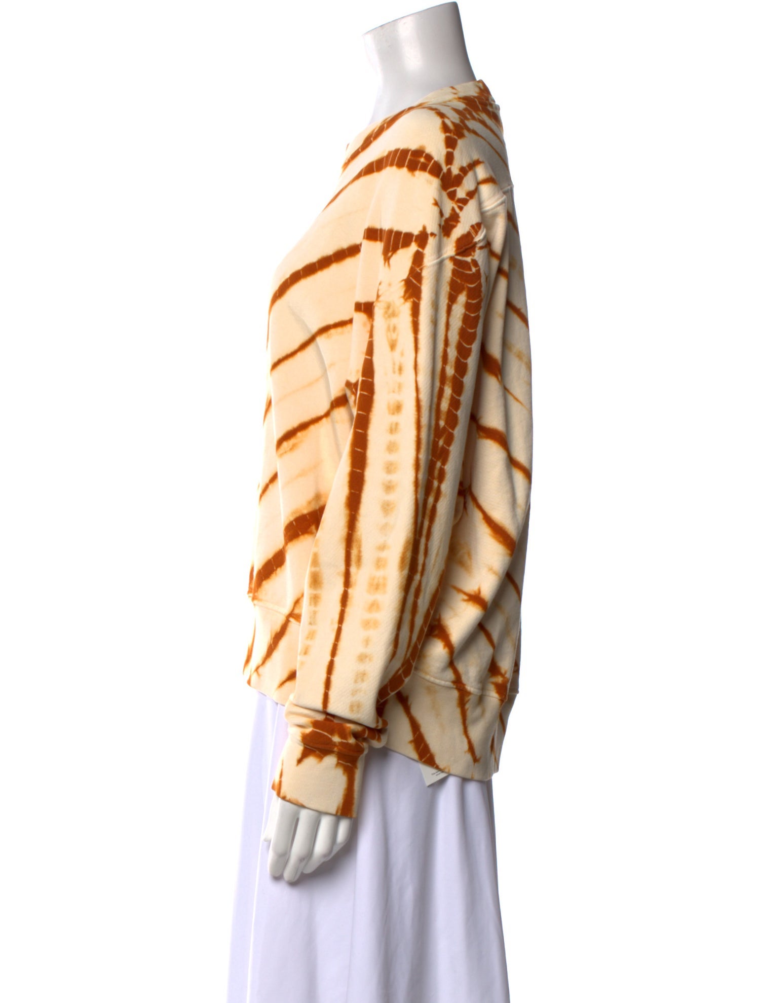 Proenza Schouler White Label Striped Crew Neck Sweatshirt