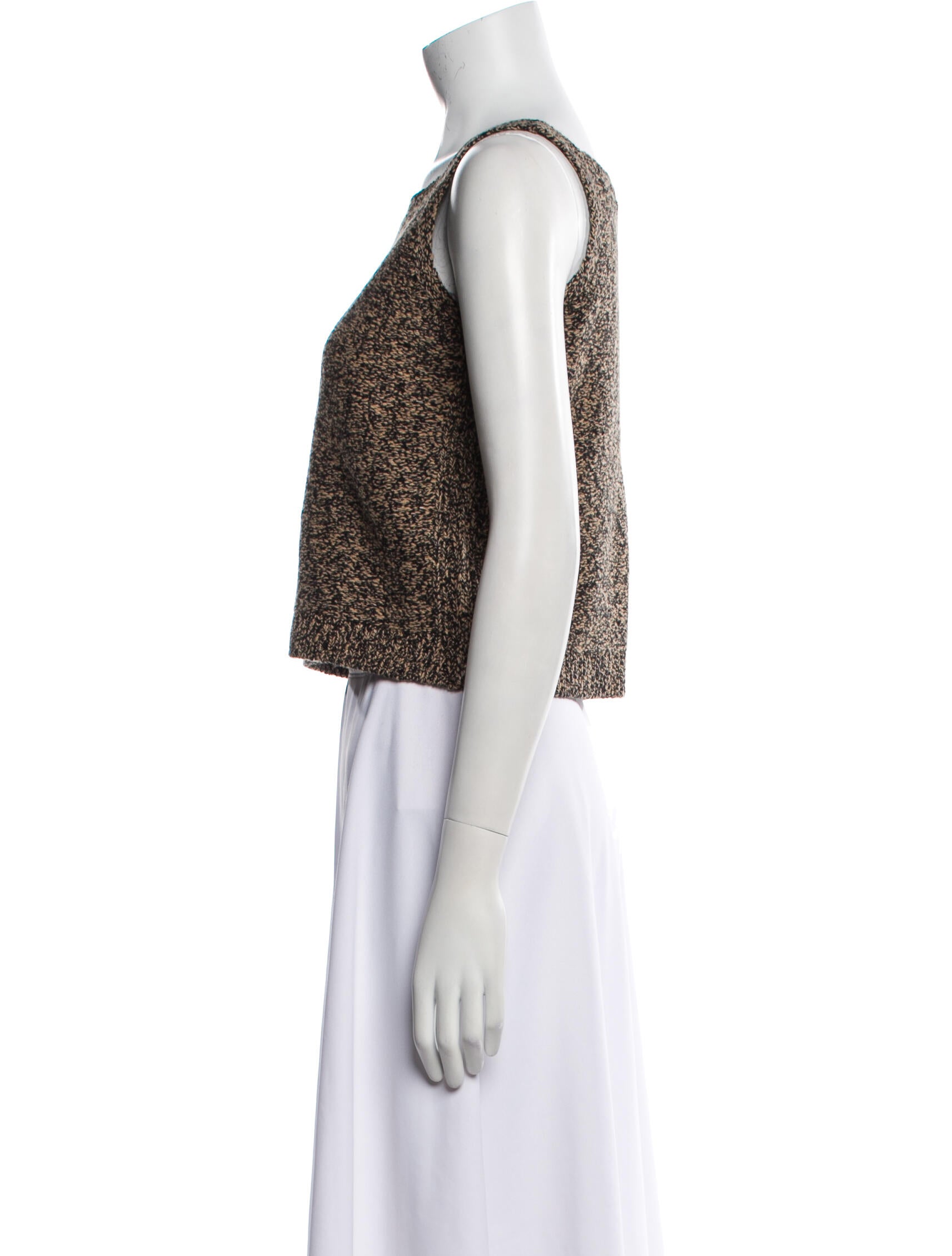 Proenza Schouler White Label Square Neckline Sleeveless Crop Top