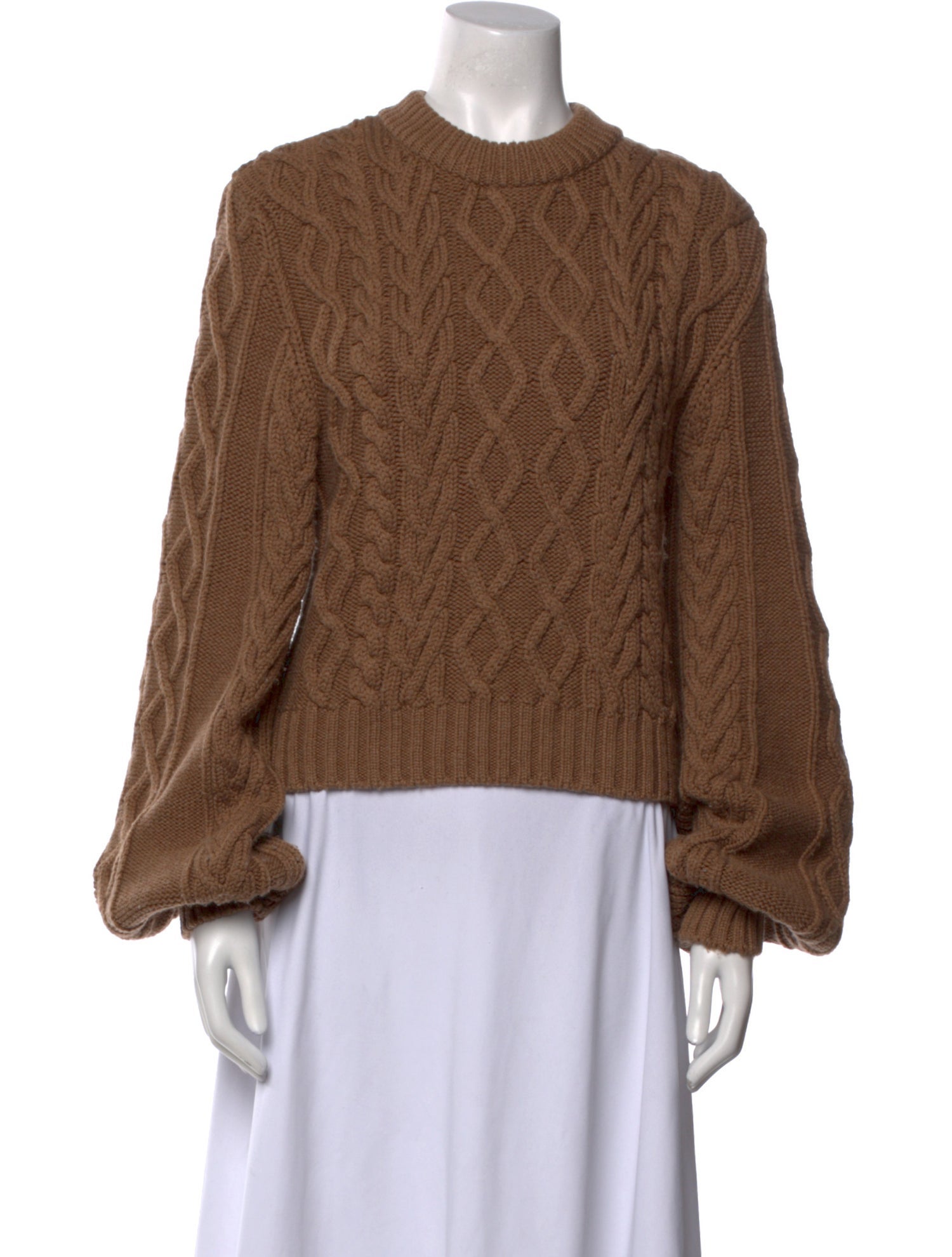 Proenza Schouler White Label Merino Wool Crew Neck Sweater