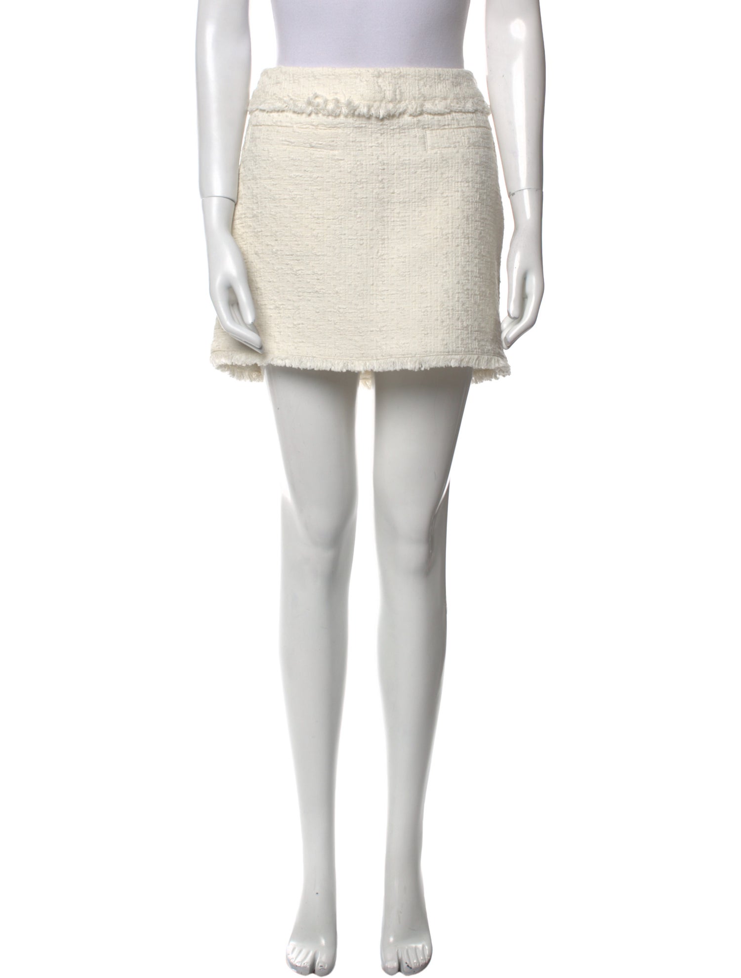 Proenza Schouler White Label Raw-Edge Trim Mini Skirt