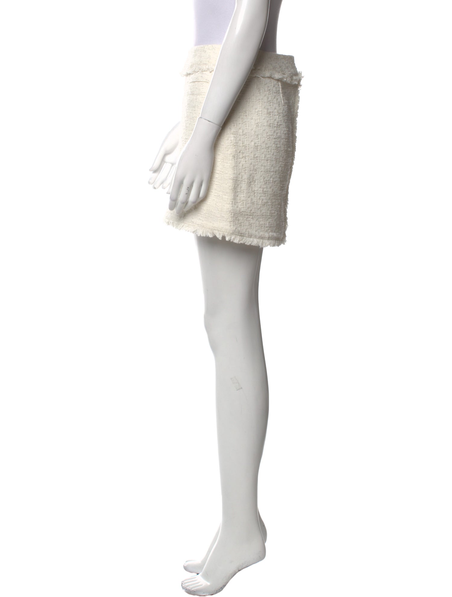 Proenza Schouler White Label Raw-Edge Trim Mini Skirt