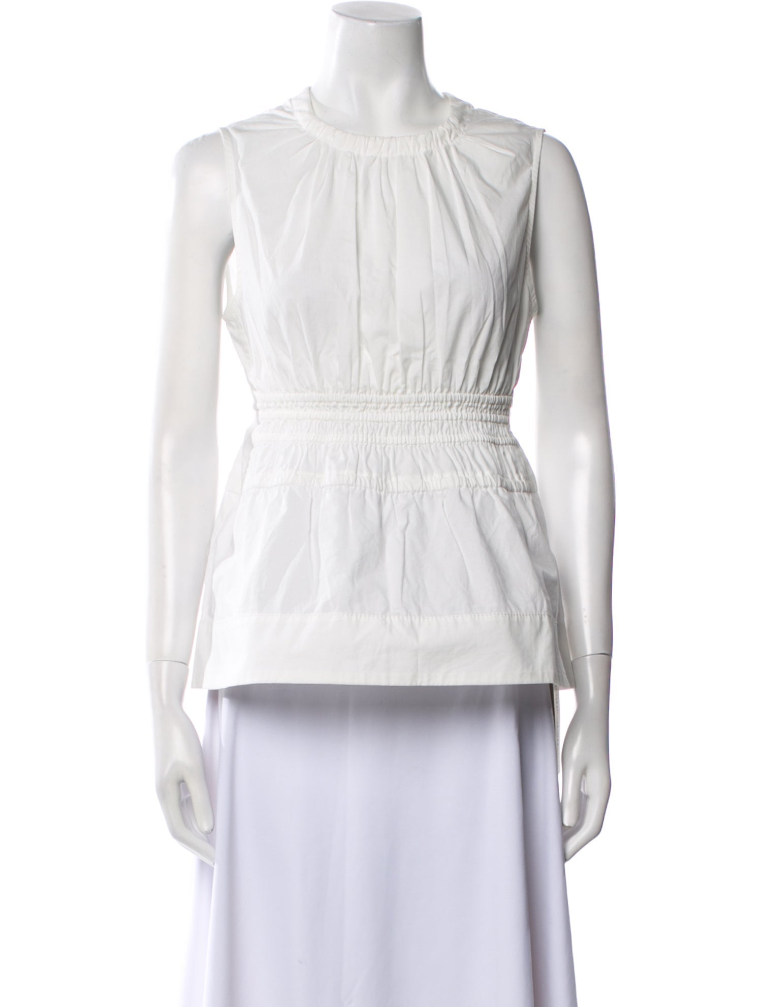 Proenza Schouler White Label Crew Neck Sleeveless Top