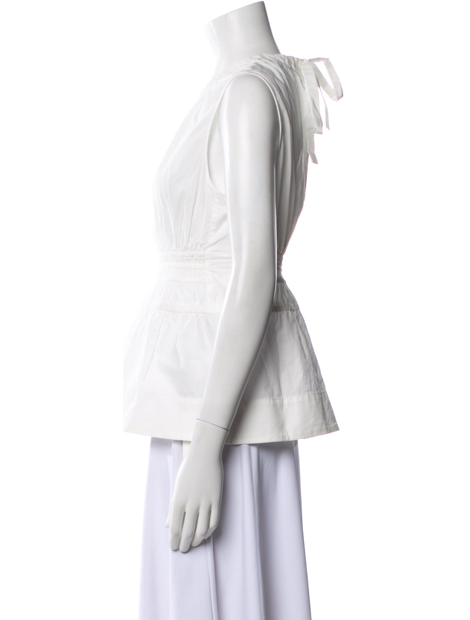 Proenza Schouler White Label Crew Neck Sleeveless Top