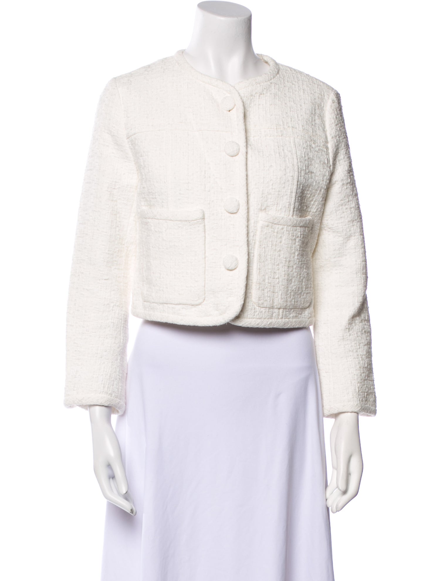 Proenza Schouler White Label Tweed Pattern Evening Jacket