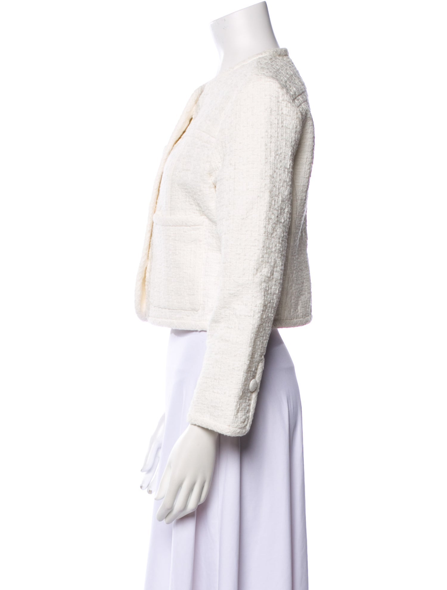 Proenza Schouler White Label Tweed Pattern Evening Jacket