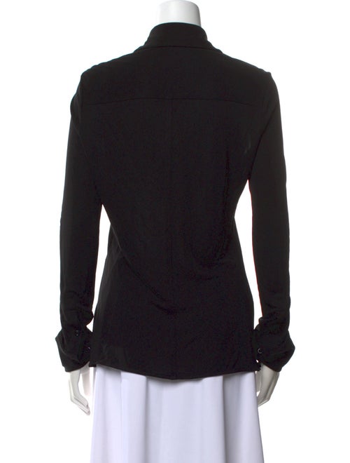 Proenza Schouler White Label Long Sleeve Button-Up Top