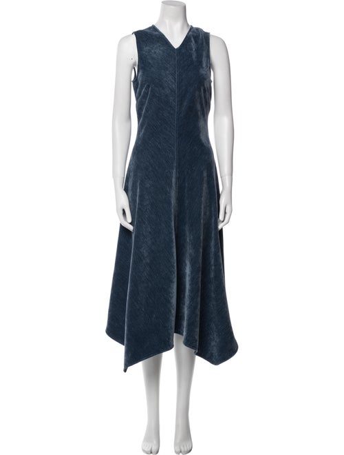 Proenza Schouler White Label V-Neck Midi Length Dress