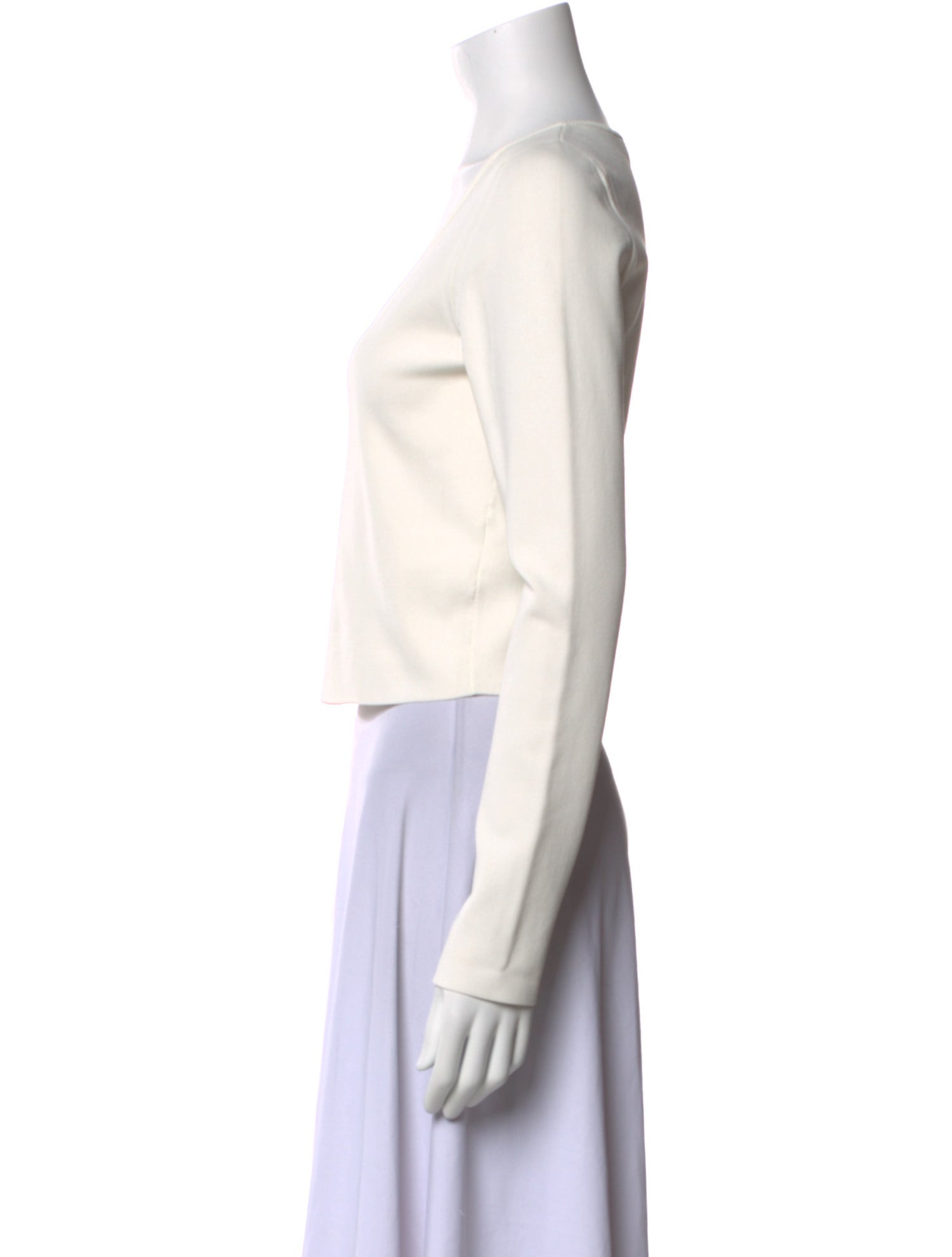 Proenza Schouler White Label Scoop Neck Long Sleeve Top