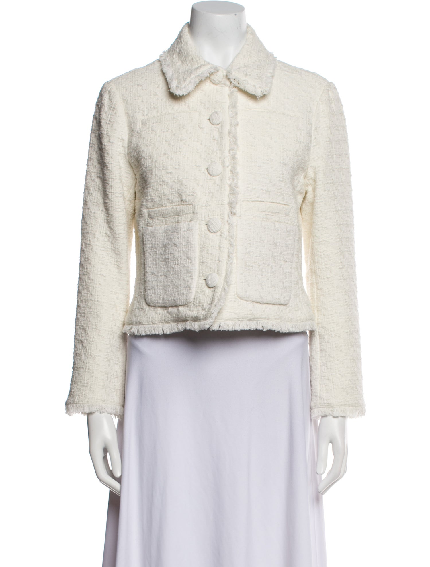 Proenza Schouler White Label Tweed Pattern Evening Jacket