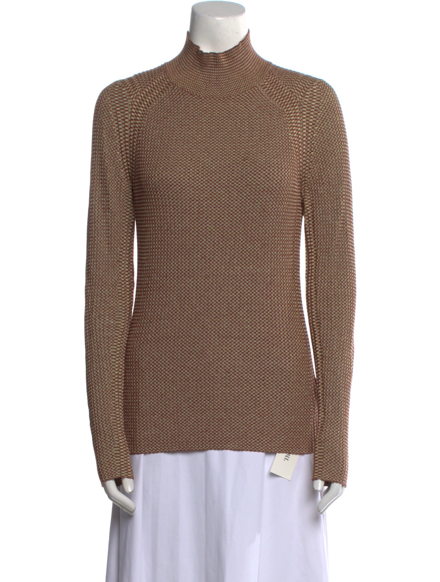 Proenza Schouler White Label Silk Mock Neck Sweater