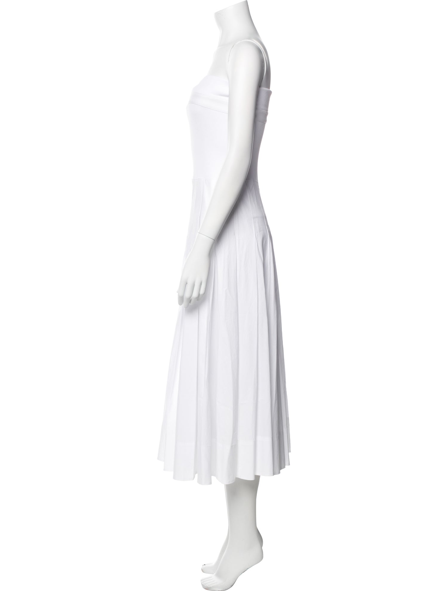 Proenza Schouler White Label Strapless Knee-Length Dress