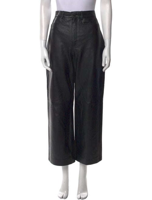 Proenza Schouler White Label Leather Wide Leg Pants
