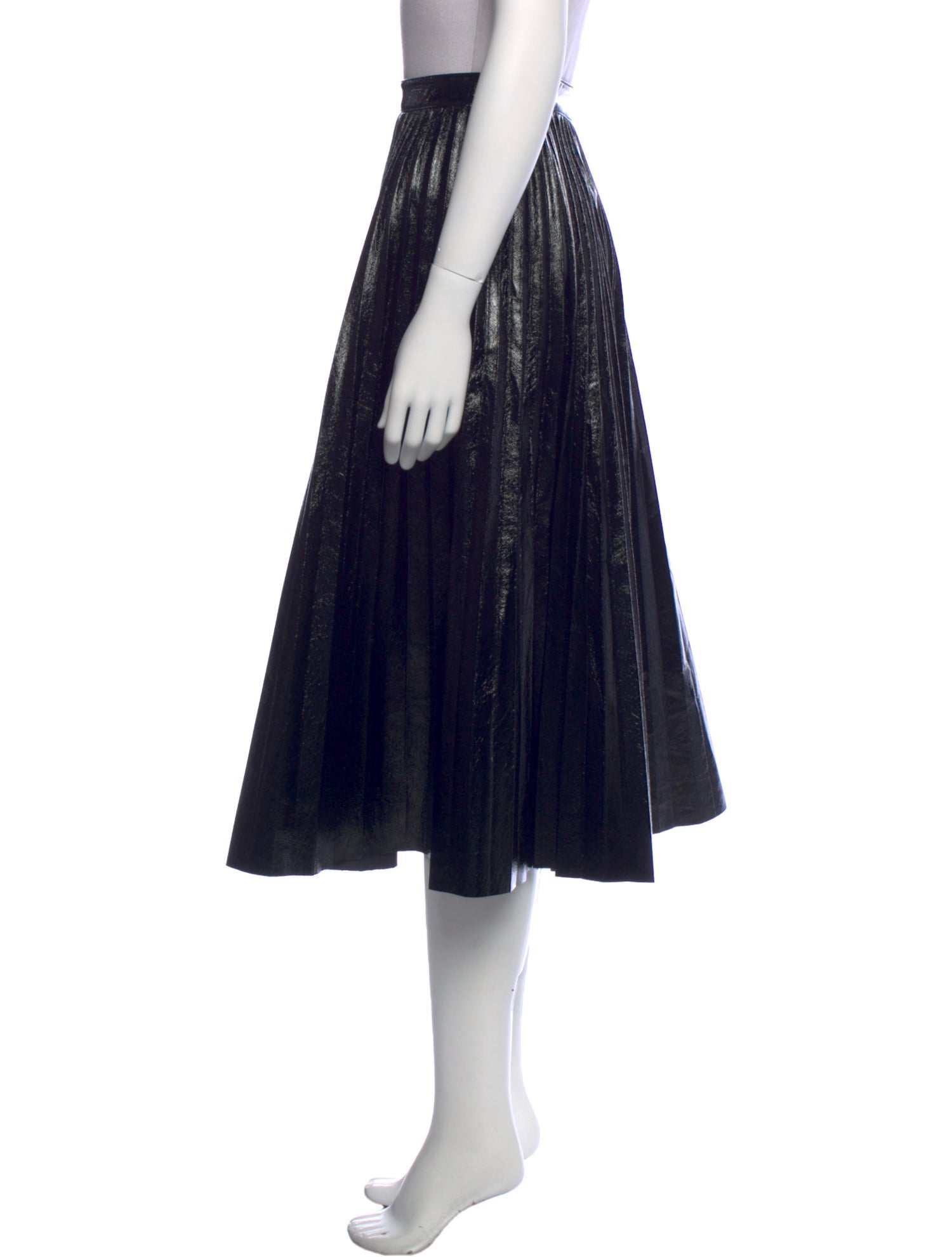 Proenza Schouler White Label Pleated Accents Midi Length Skirt