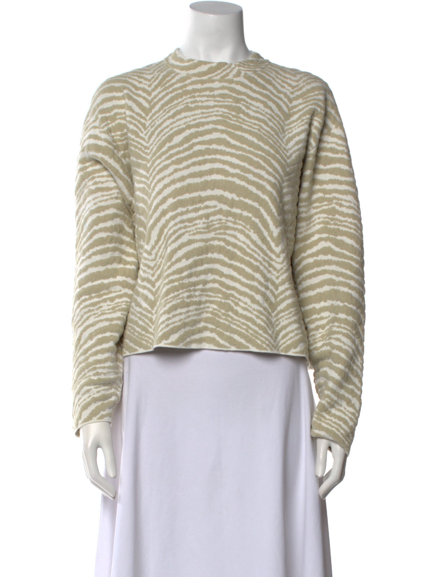 Proenza Schouler White Label Printed Crew Neck Sweater