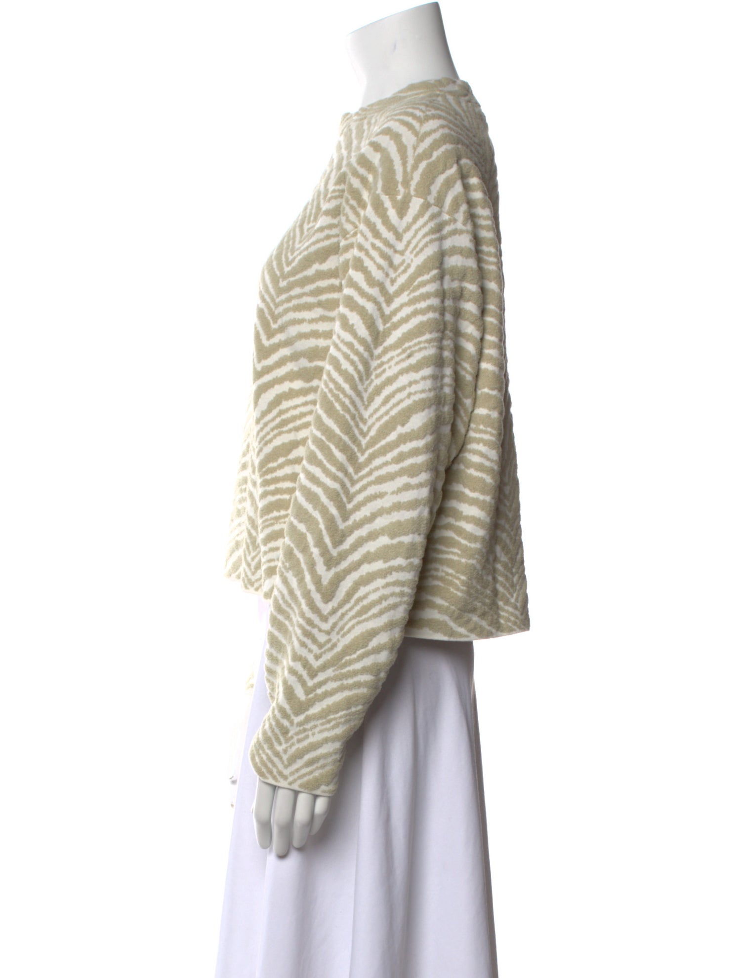 Proenza Schouler White Label Printed Crew Neck Sweater