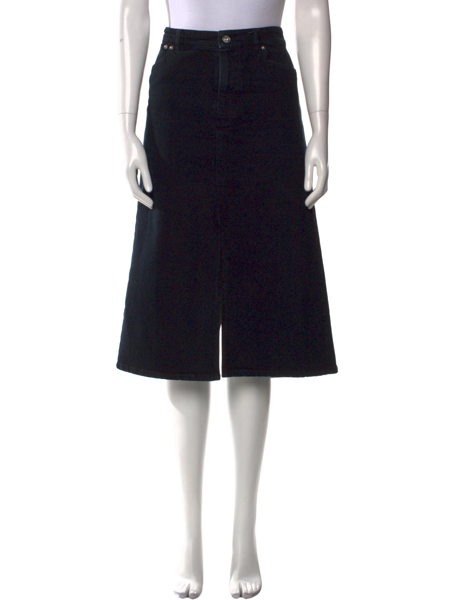 Proenza Schouler White Label Raw-Edge Trim Knee-Length Skirt