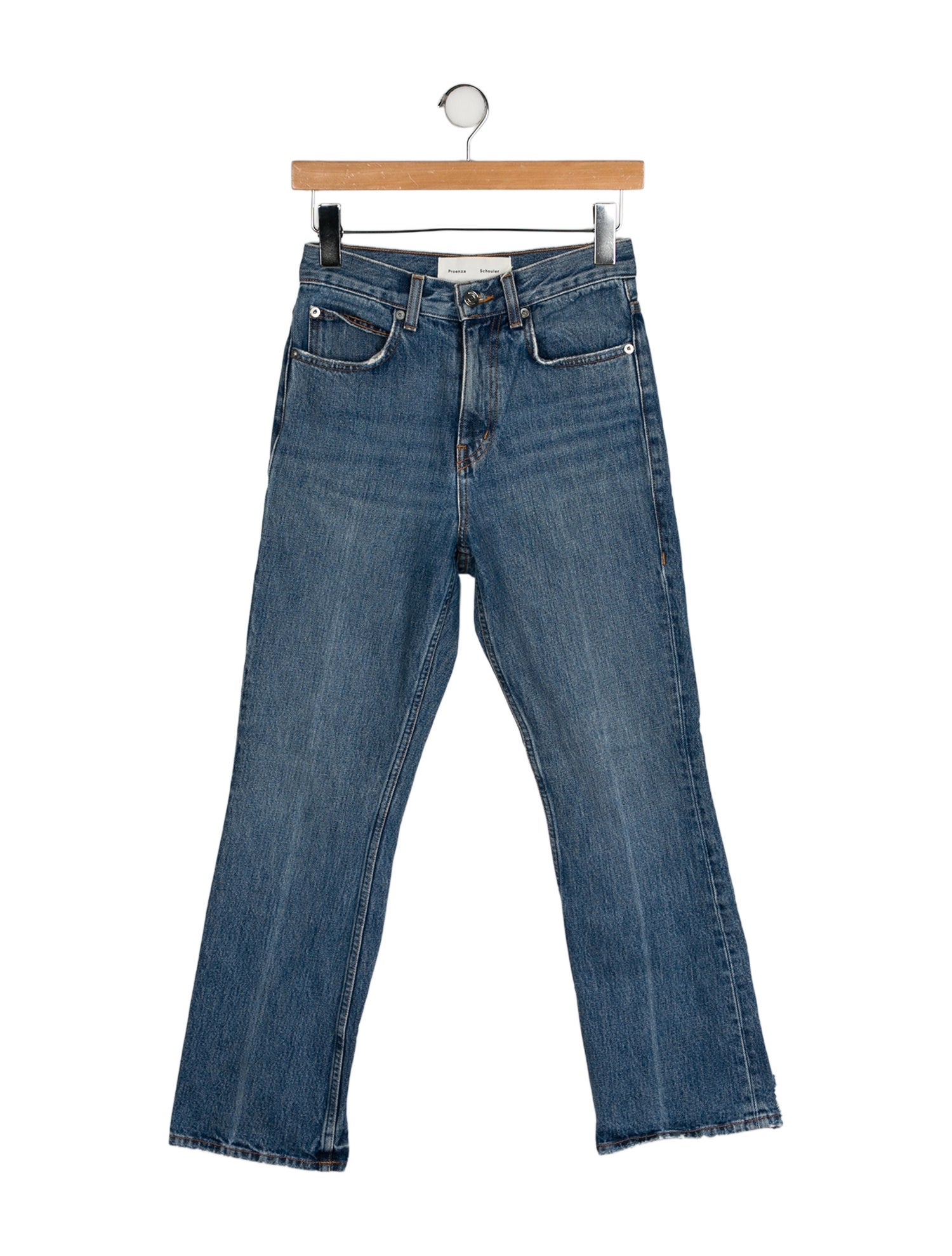 Proenza Schouler White Label Mid-Rise Straight Leg Jeans