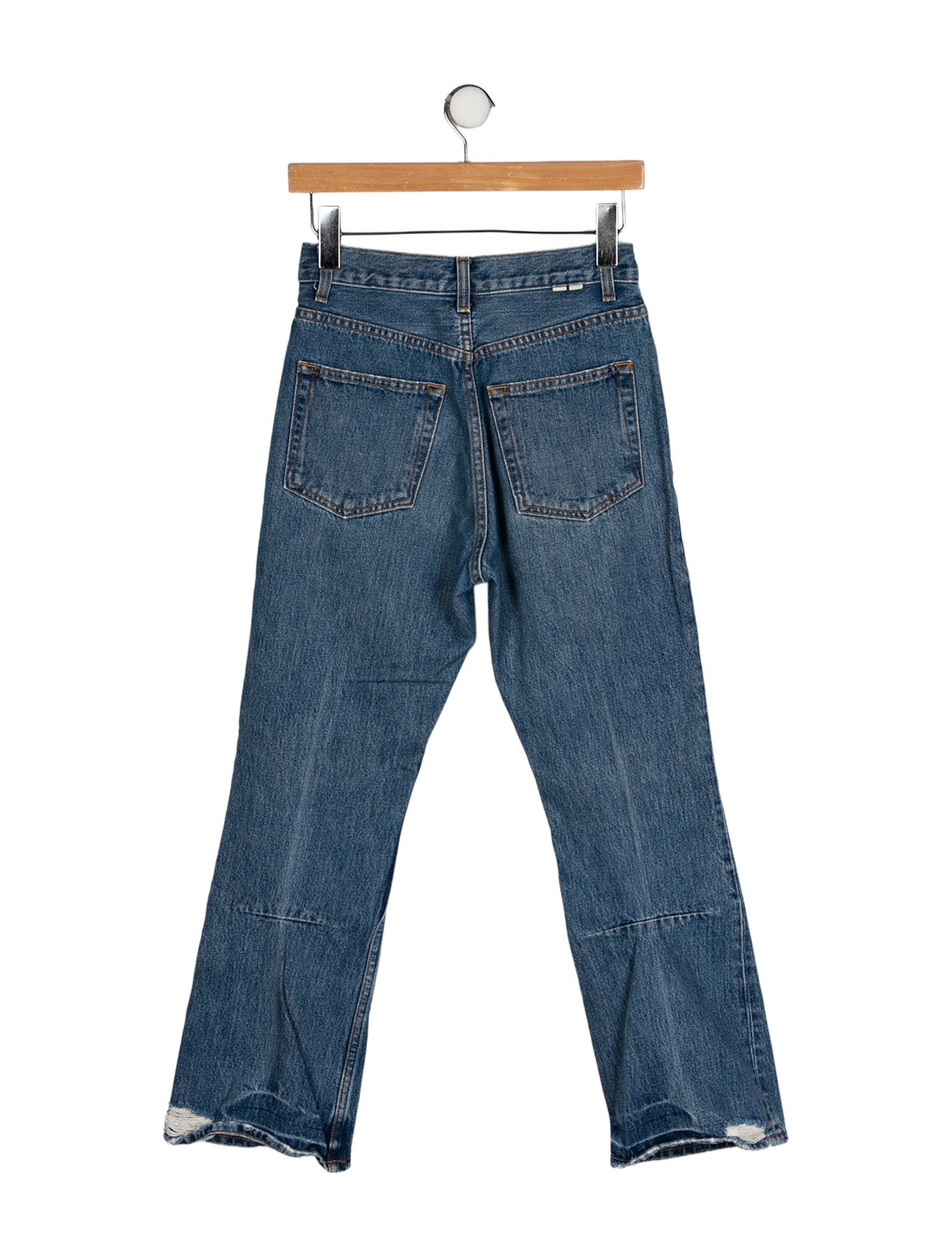 Proenza Schouler White Label Mid-Rise Straight Leg Jeans