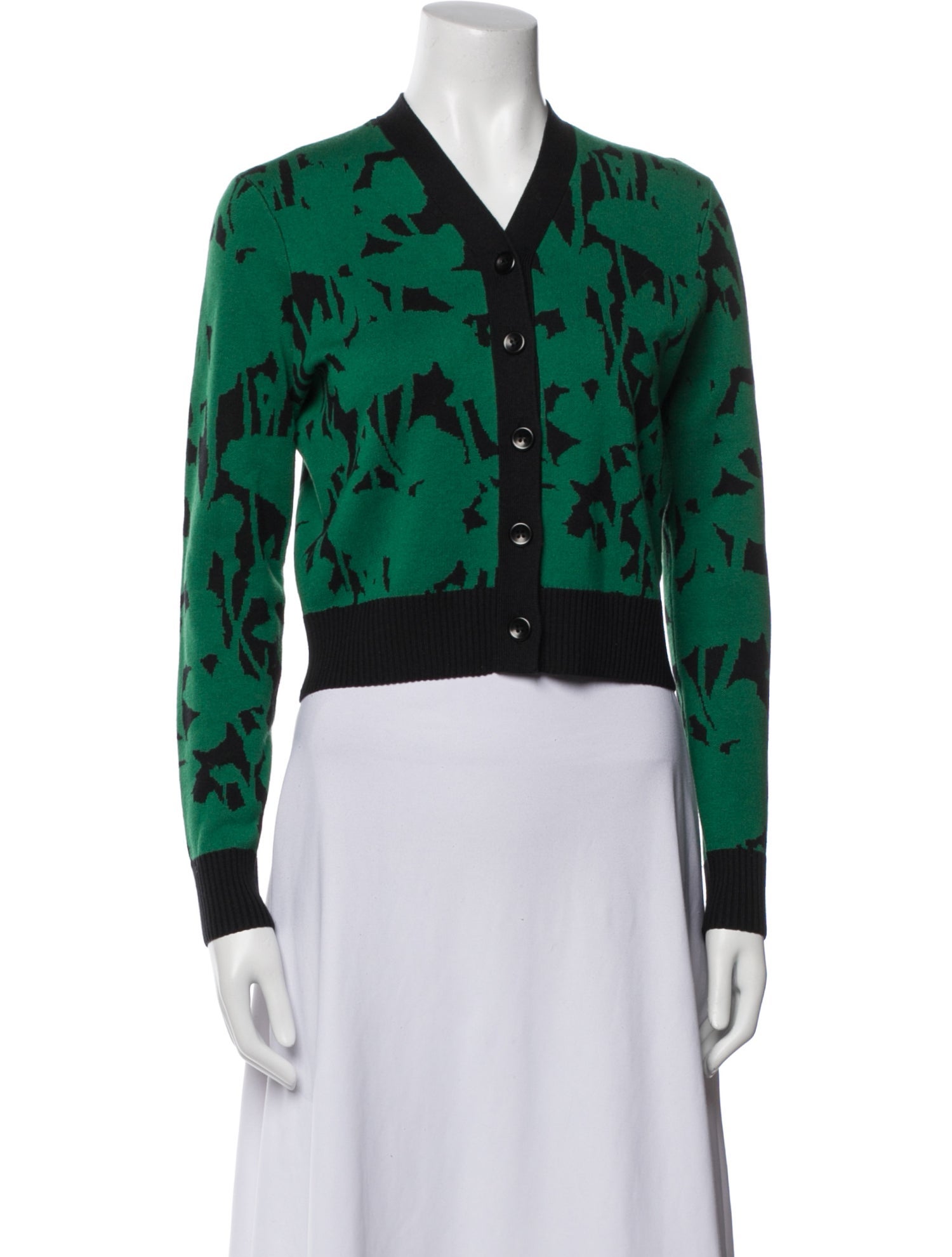 Proenza Schouler White Label Silk Printed Sweater