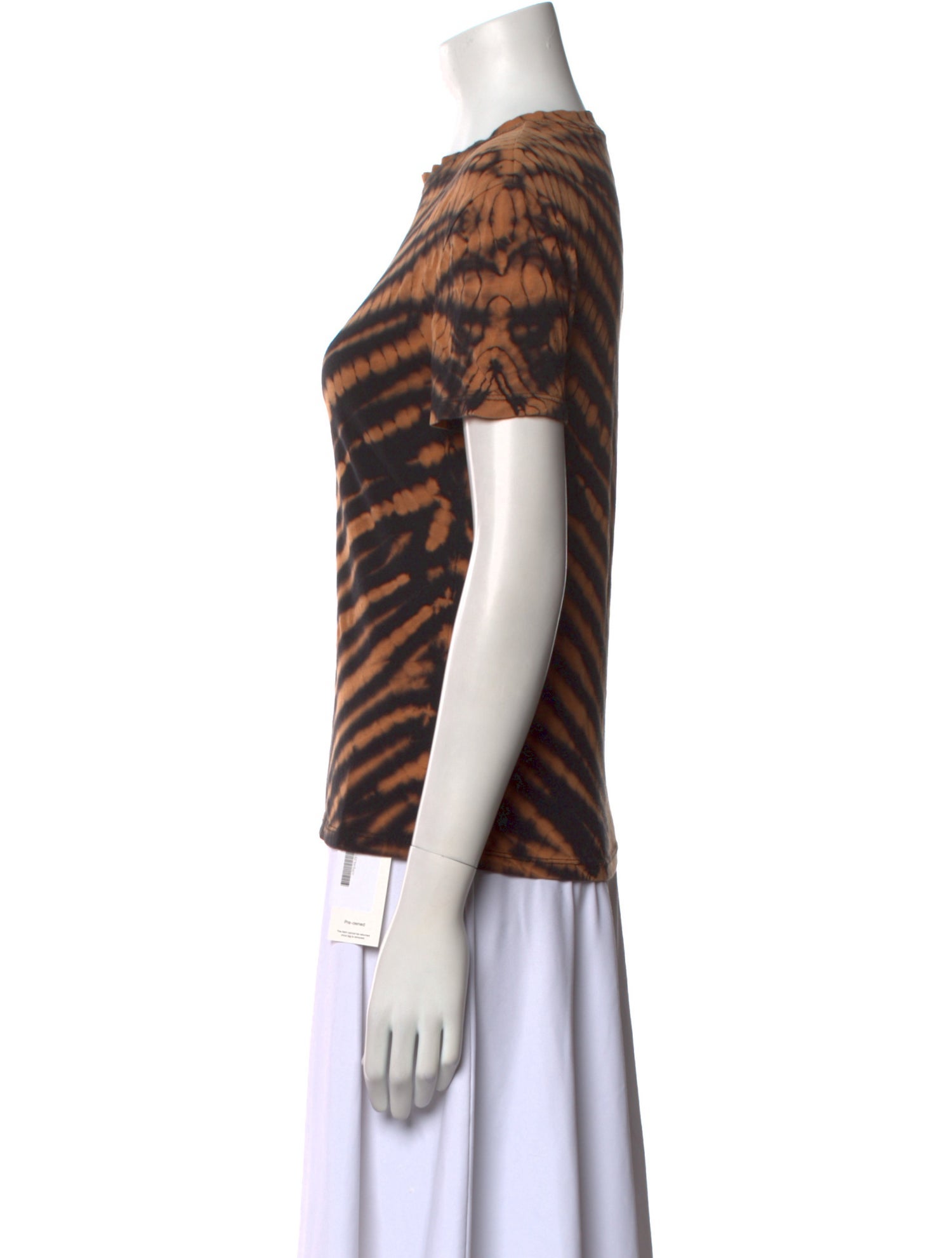 Proenza Schouler White Label Striped Crew Neck T-Shirt