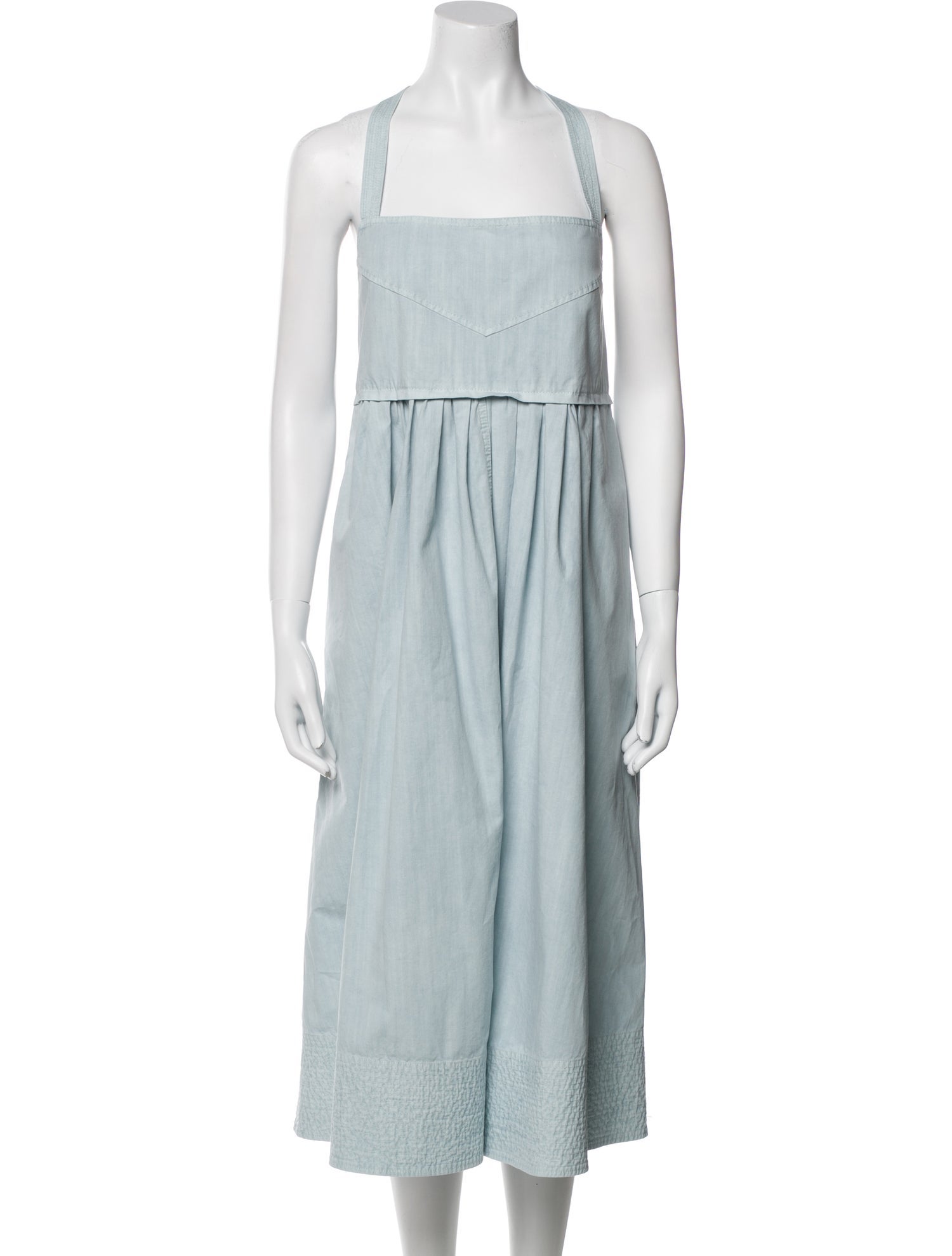 Proenza Schouler White Label Square Neckline Long Dress