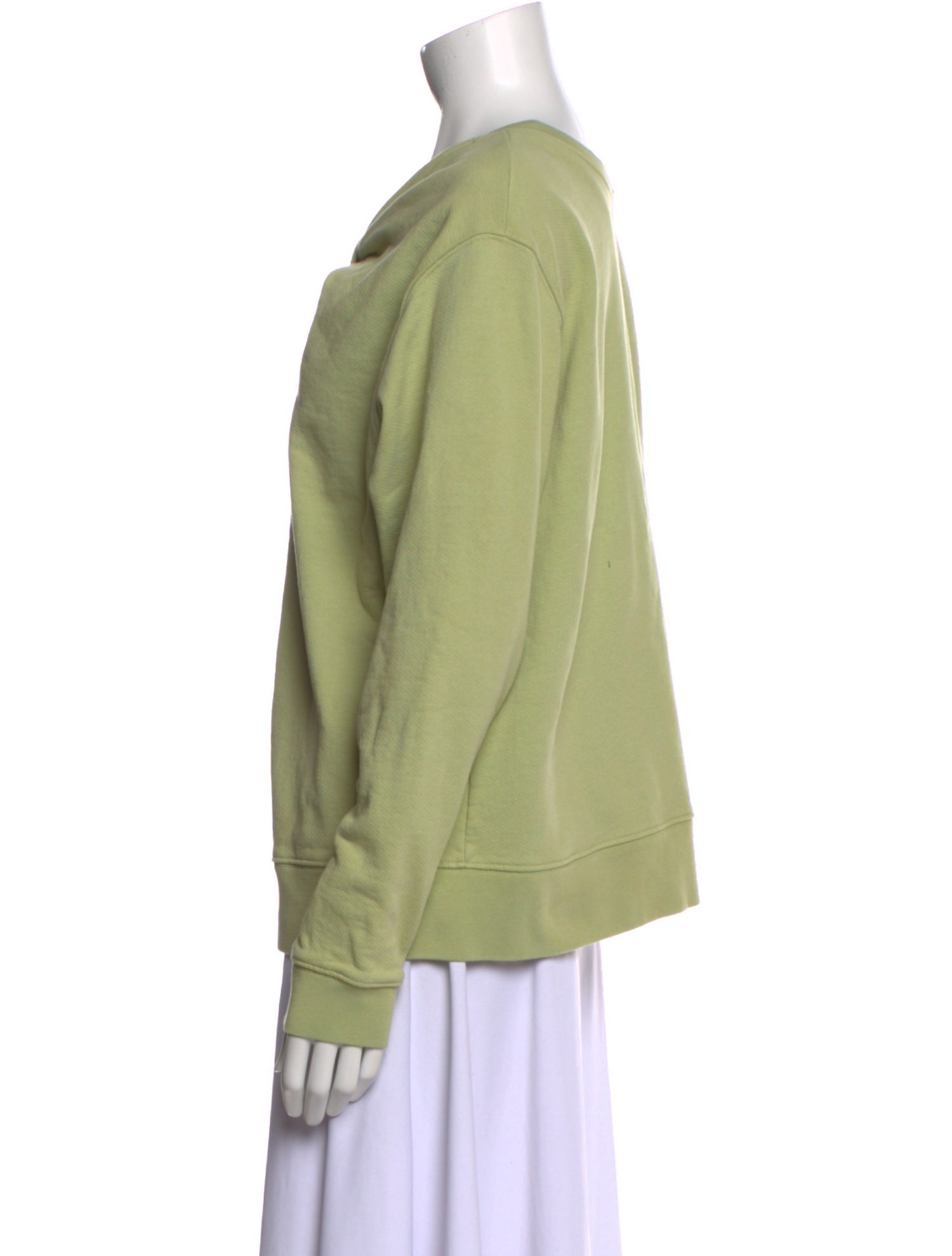 Proenza Schouler White Label V-Neck Long Sleeve Sweatshirt