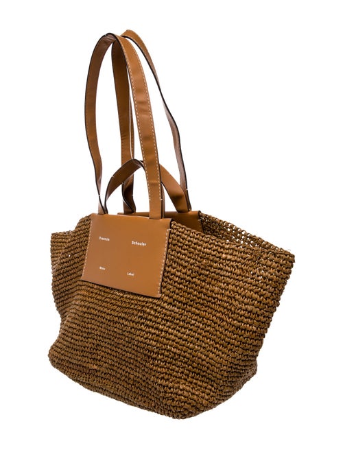 Proenza Schouler White Label Raffia Tote