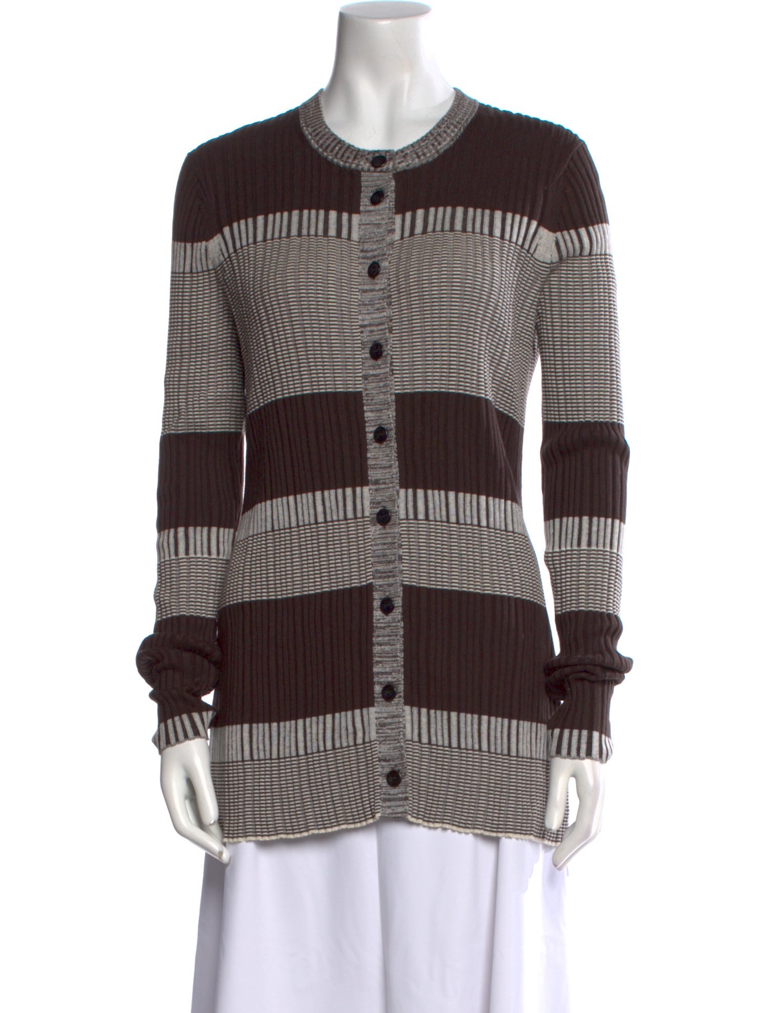 Proenza Schouler White Label Silk Striped Sweater w/ Tags