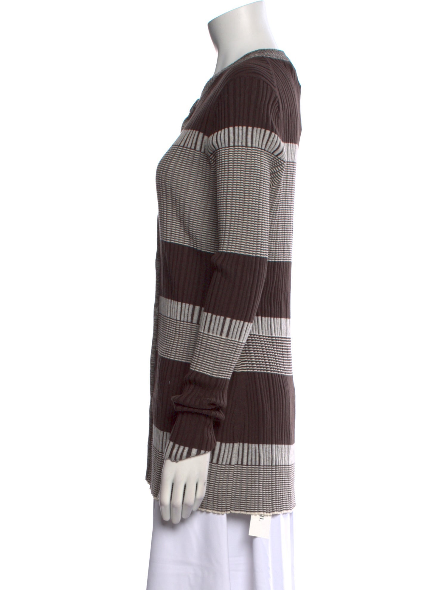 Proenza Schouler White Label Silk Striped Sweater w/ Tags